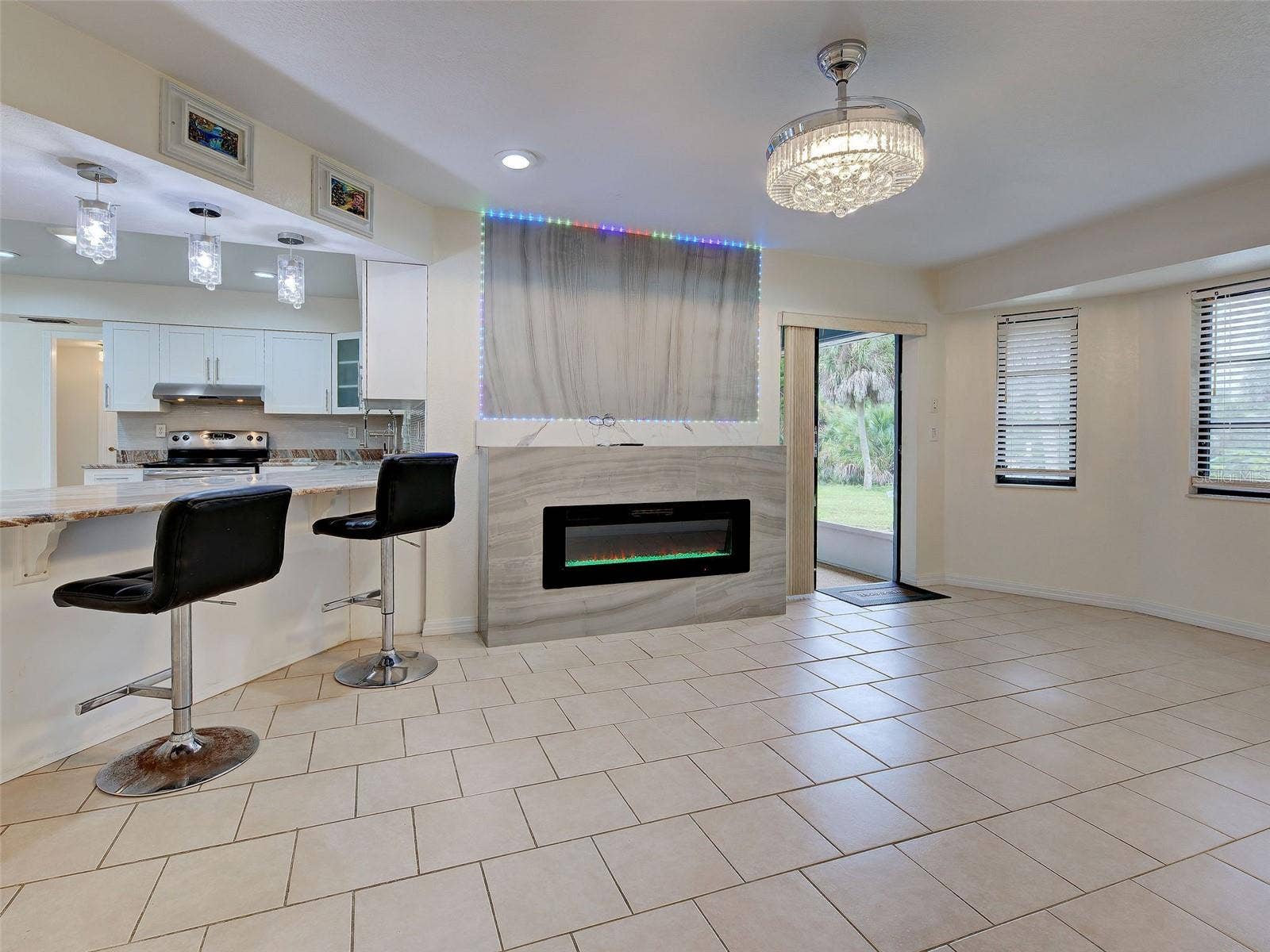 397 DORCHESTER STREET, Port Charlotte, FL 33954 Electric Fireplace