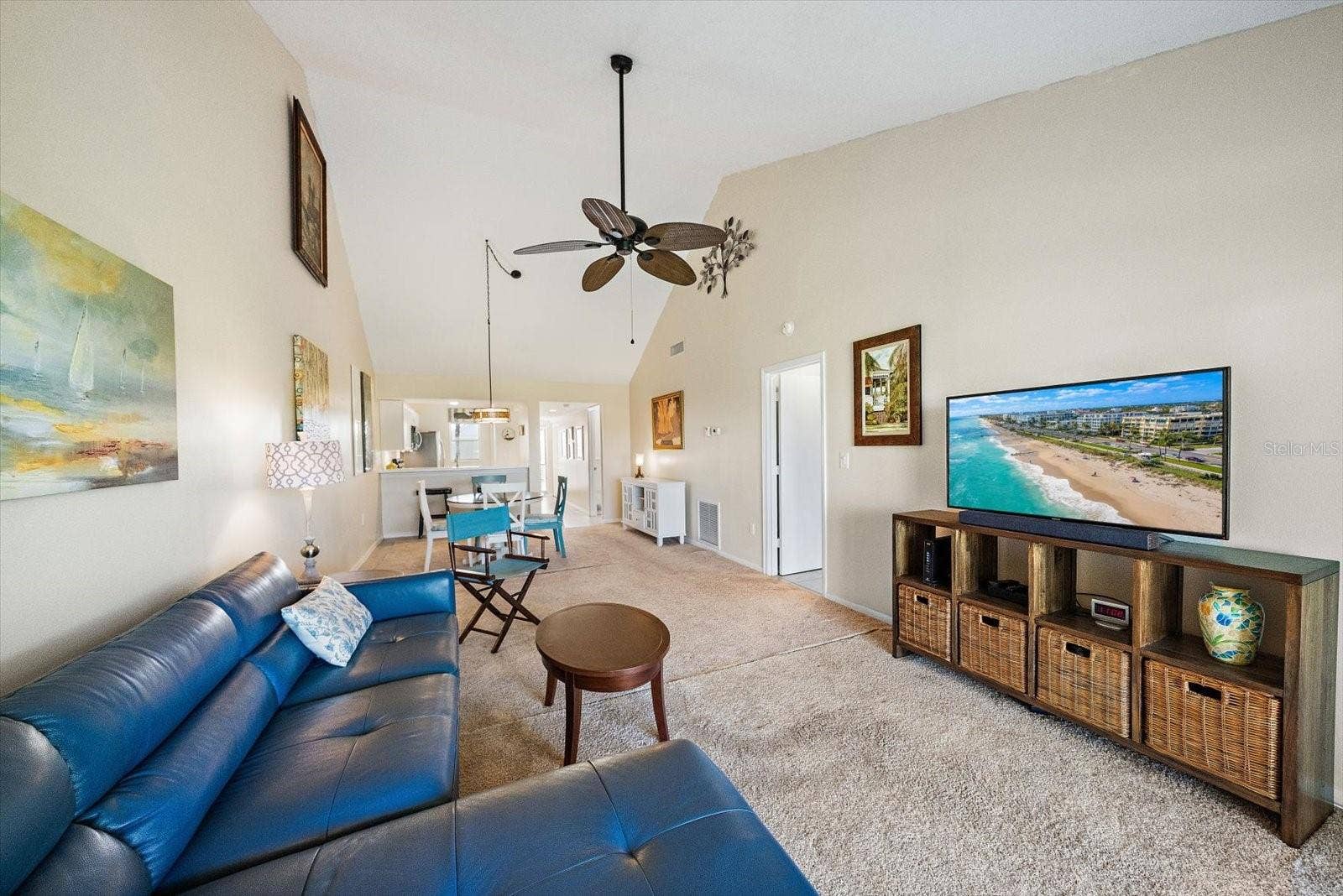 439 CERROMAR LANE, #410, Venice, FL 34293 Tile flooring in living room