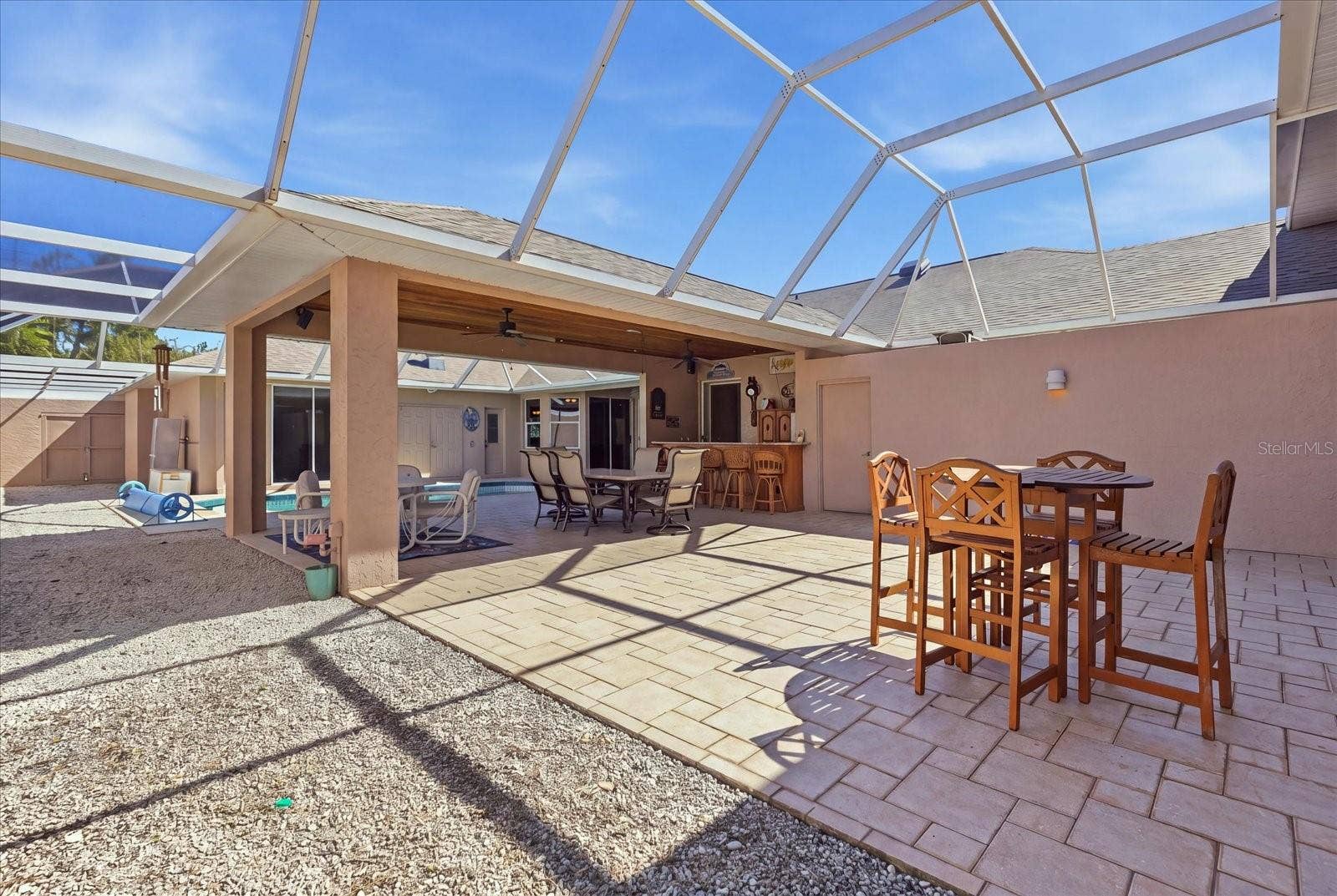 spacious entertaining space
