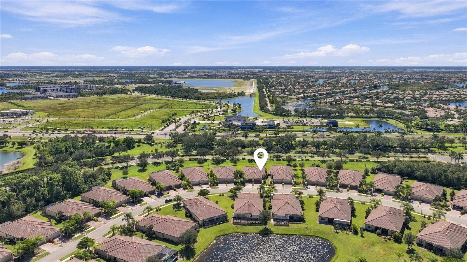 19946 BENISSIMO DRIVE, Venice, FL 34293 Aerial of Villa in Community