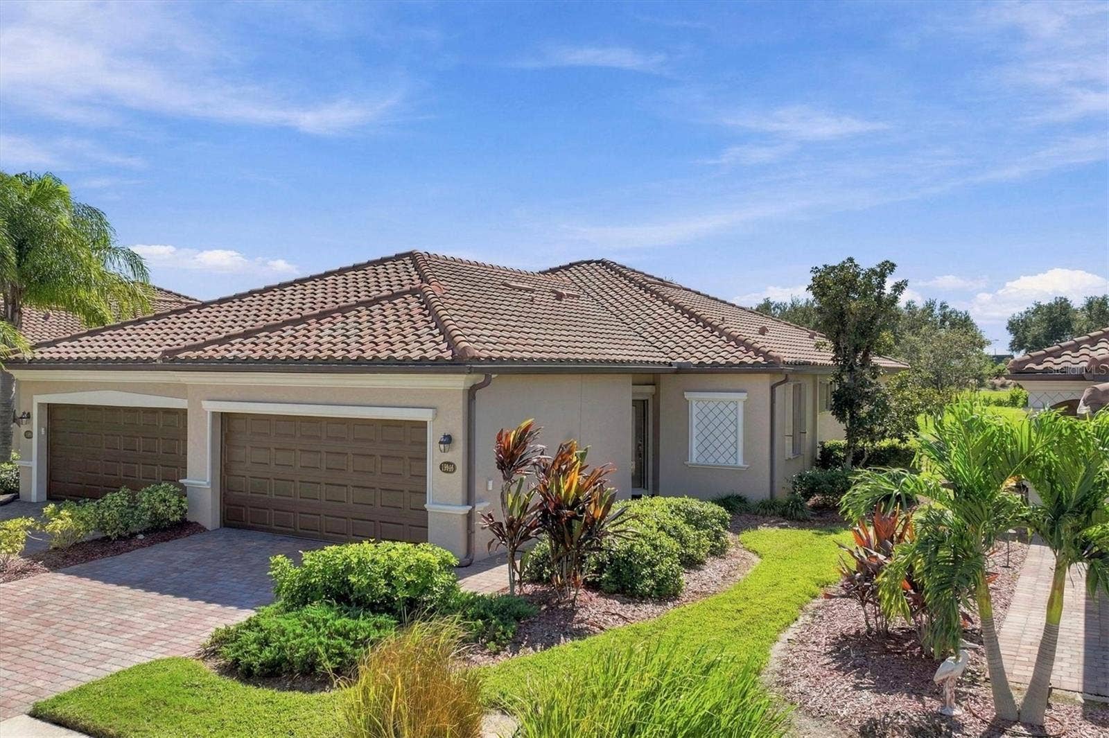 19946 BENISSIMO DRIVE, Venice, FL 34293 Aerial Front of Villa