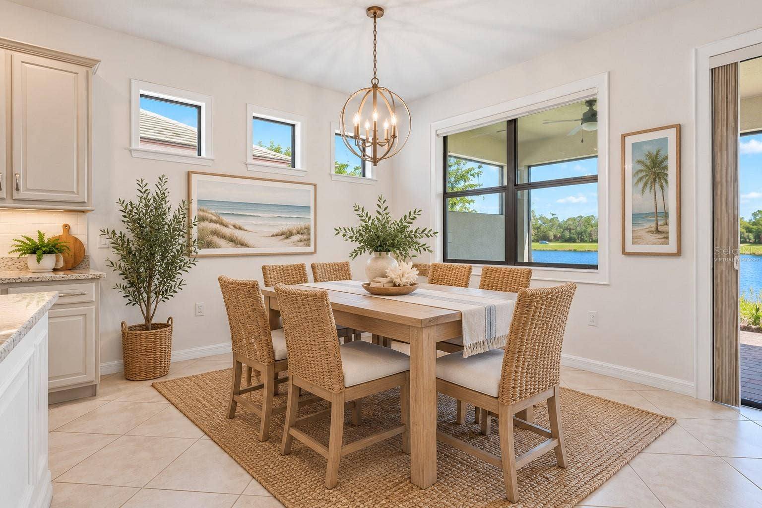 20846 FETTERBUSH PLACE, Venice, FL 34293 Virtually staged dining room