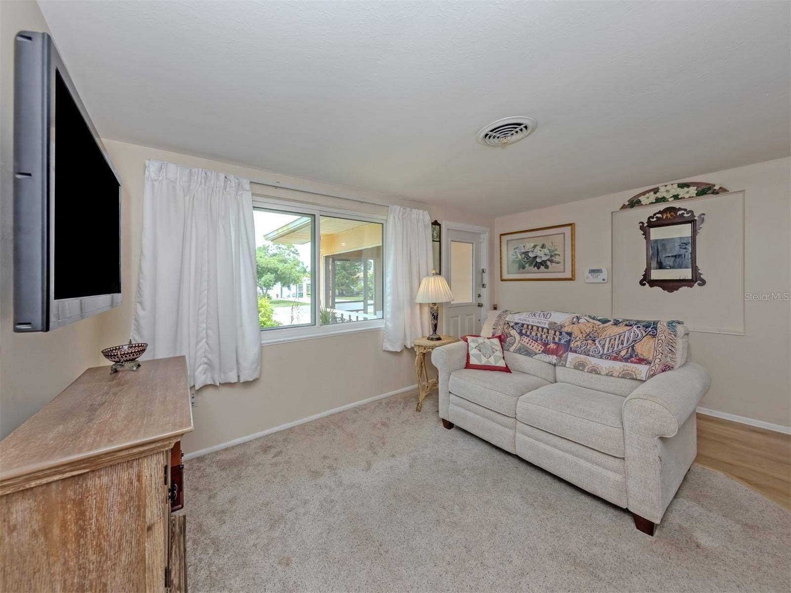 Impact windows in living room