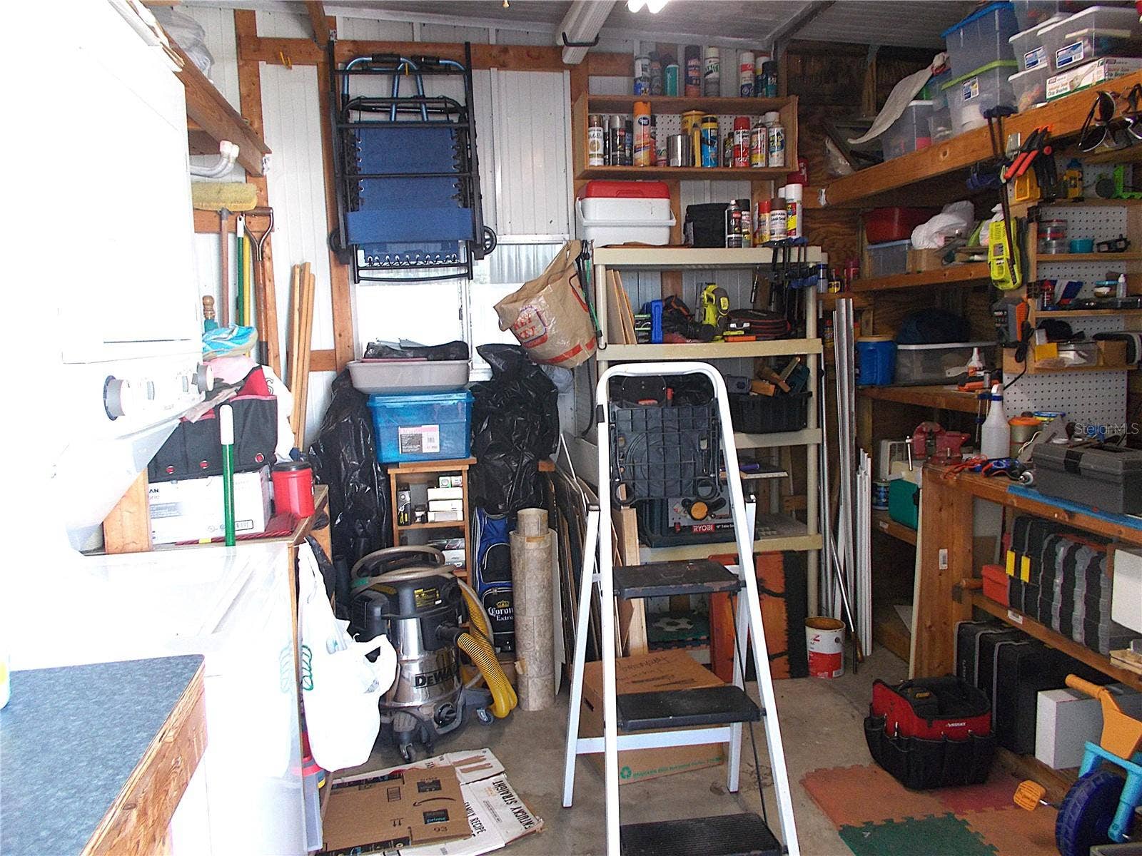 525 SANDPIPER DRIVE, Venice, FL 34285 Shed with laundry, slop sink & workbench