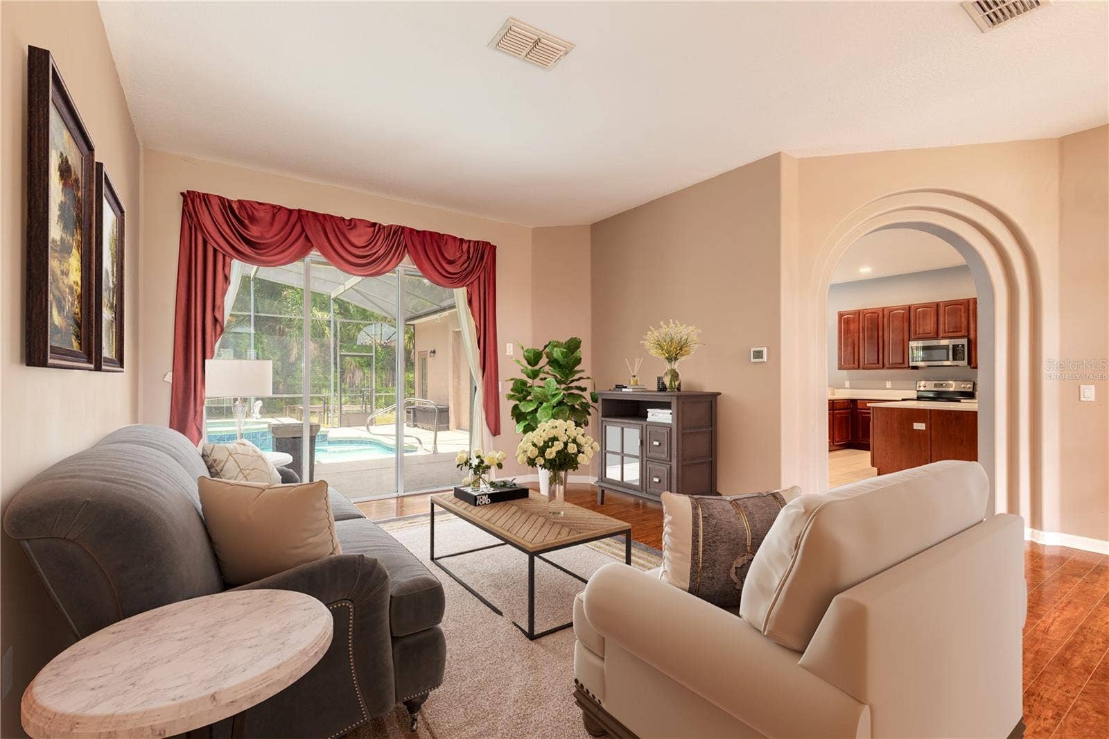 Formal Living Room Virtually Staged