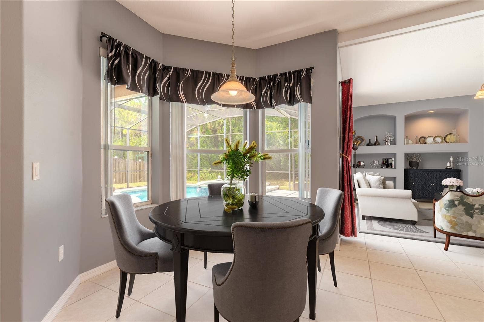 Breakfast Nook Virtually Staged