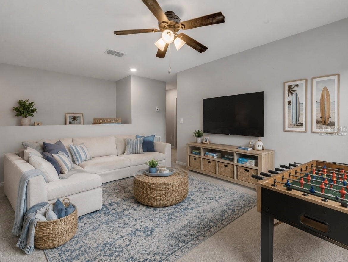 Virtually staged loft