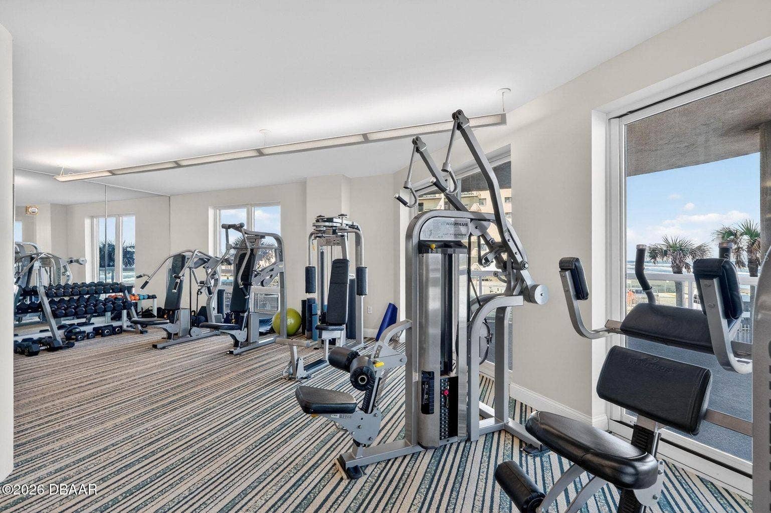 Oceanfront Fitness area