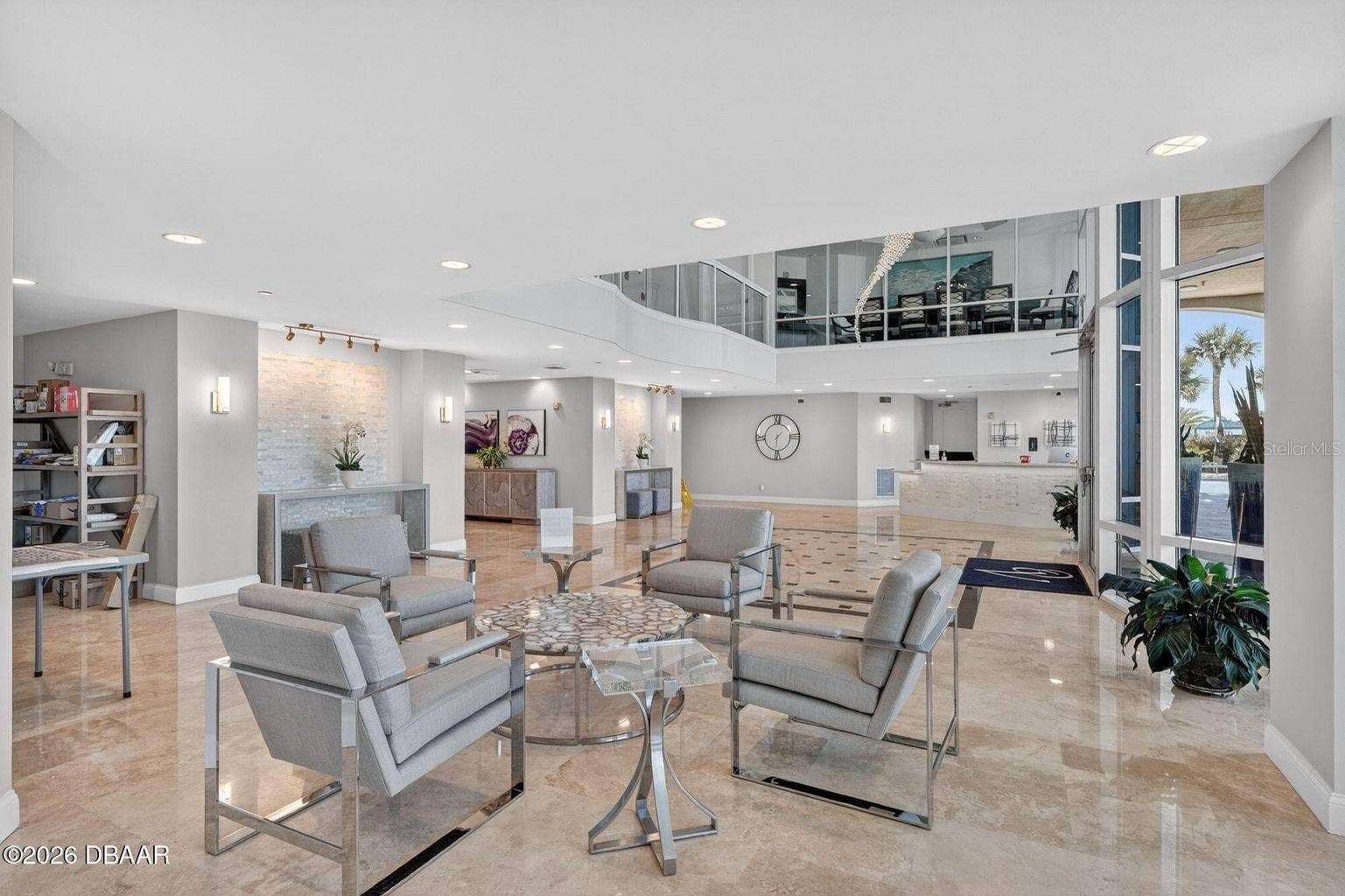 Lobby seating area