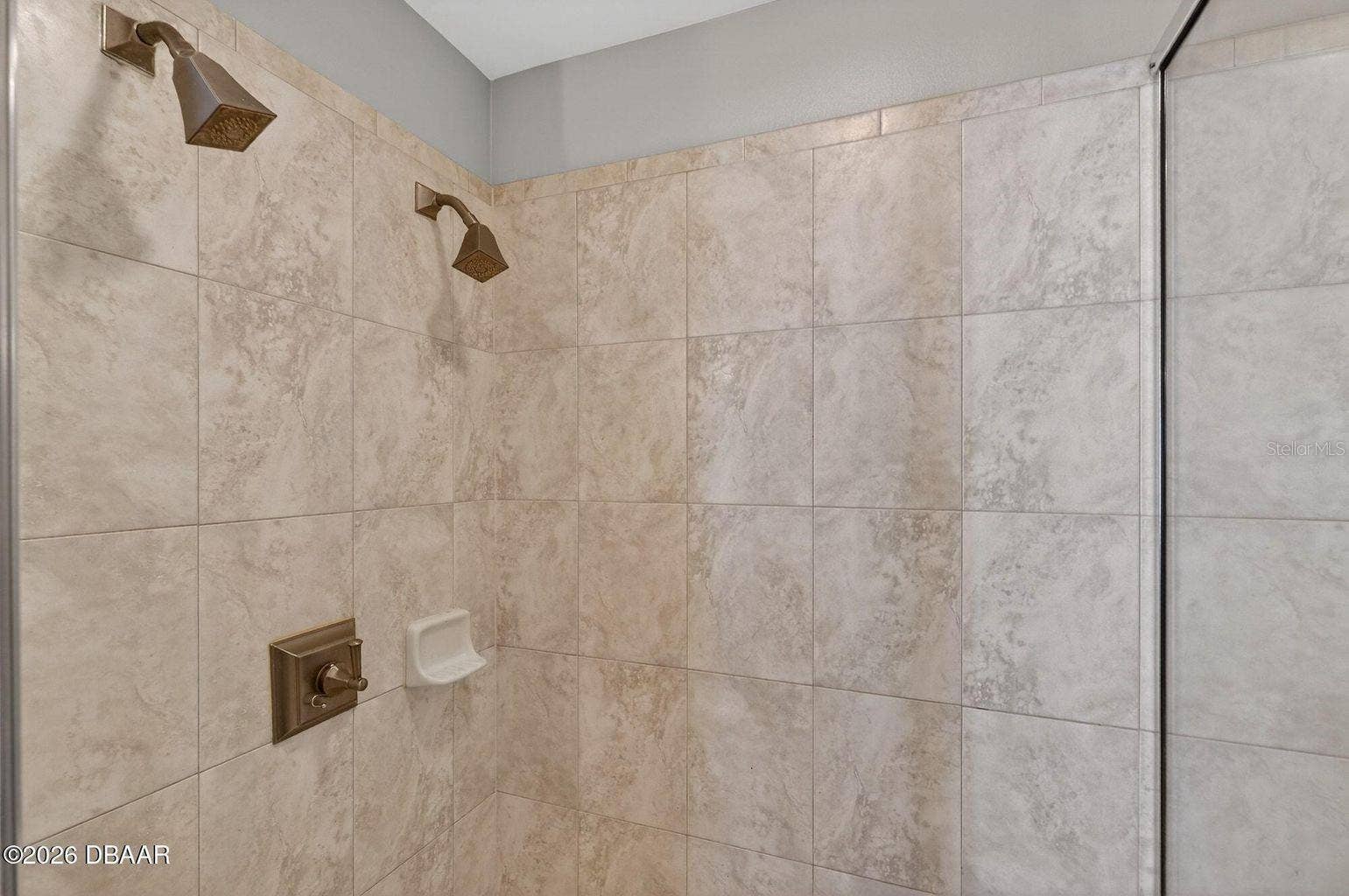 Double Head Shower in Primary Bath