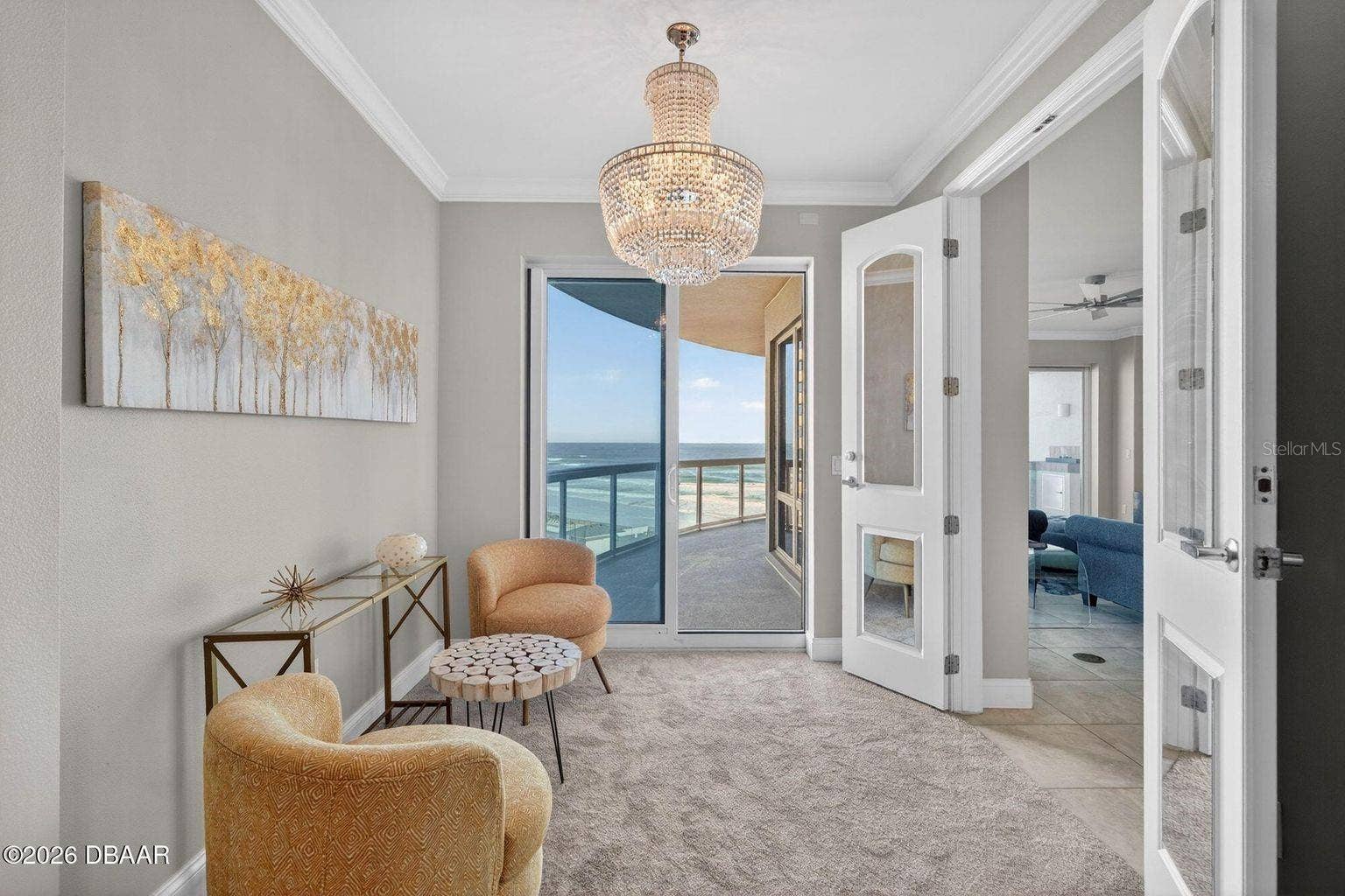 Oceanfront Sitting Area in Primary Bedroom