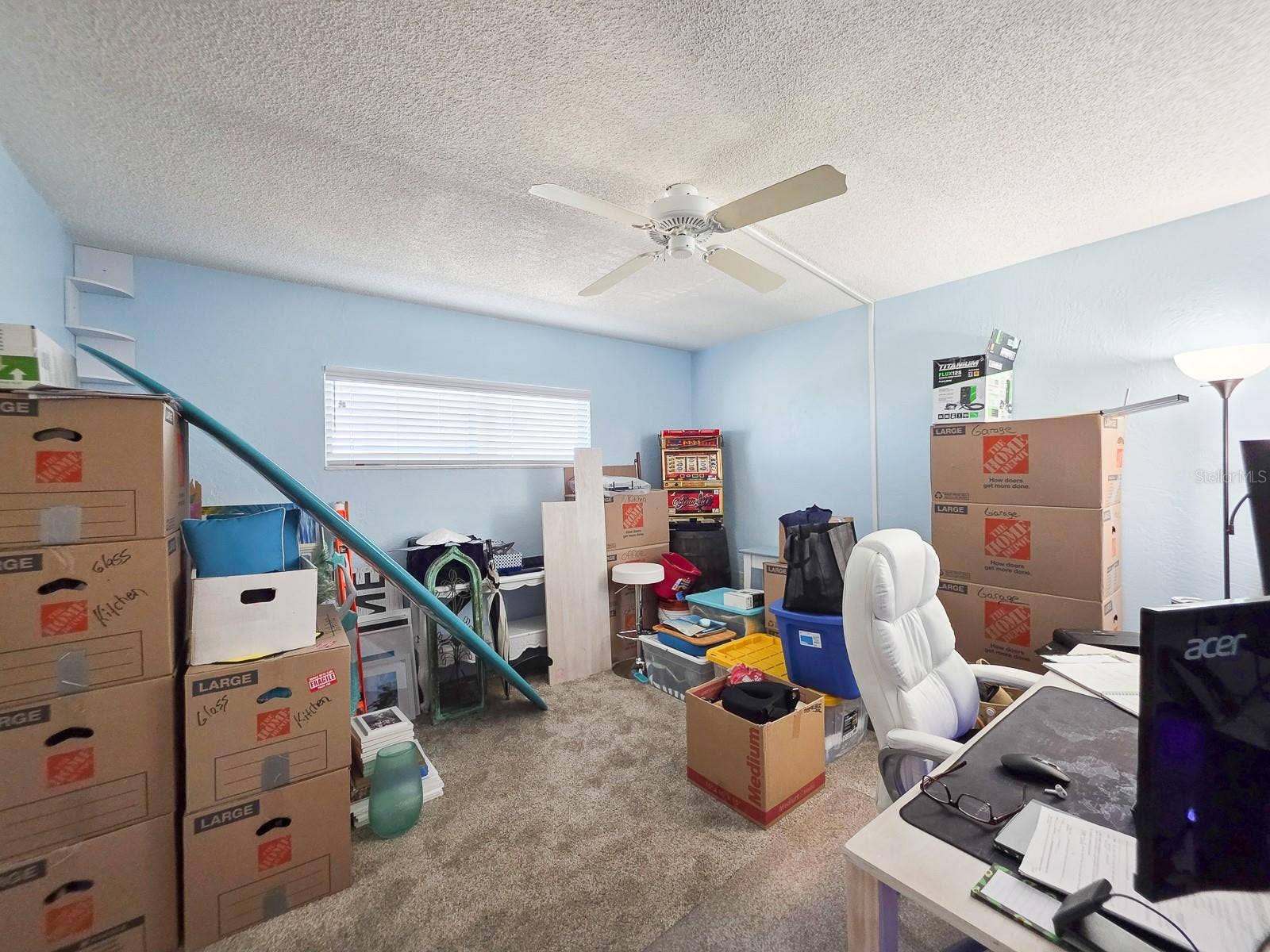 3606 S PENINSULA DRIVE, #605, Port Orange, FL 32127 Bedroom 3... packing and ready for new owners.