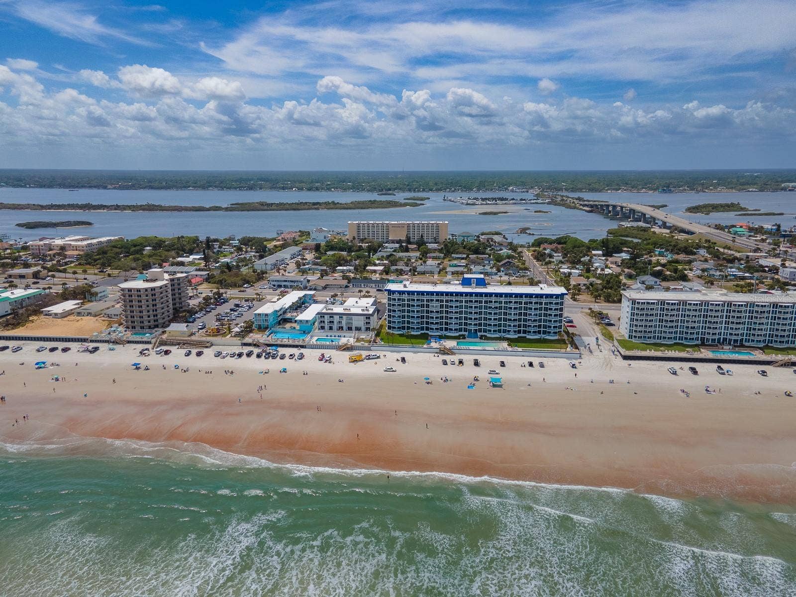 3606 S PENINSULA DRIVE, #605, Port Orange, FL 32127 Bird's eye view over the ocean and looking to the Admiralty Club on the river