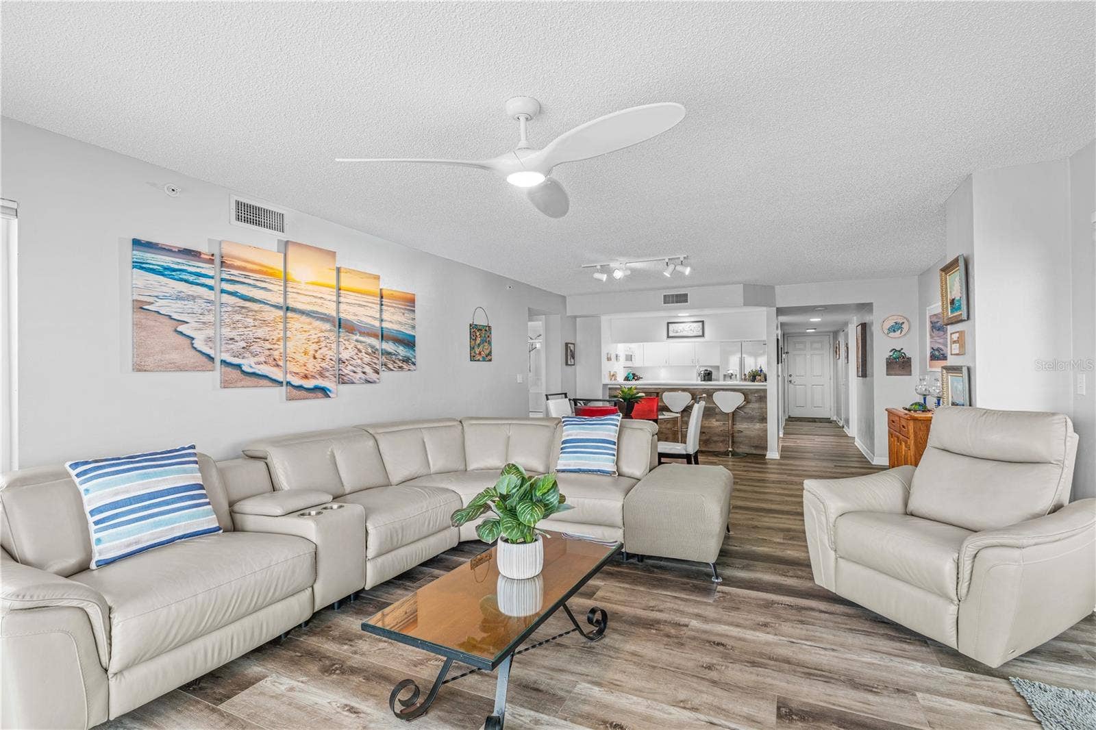 2967 S ATLANTIC AVENUE, #903, Daytona Beach Shores, FL 32118 Living to Kitchen