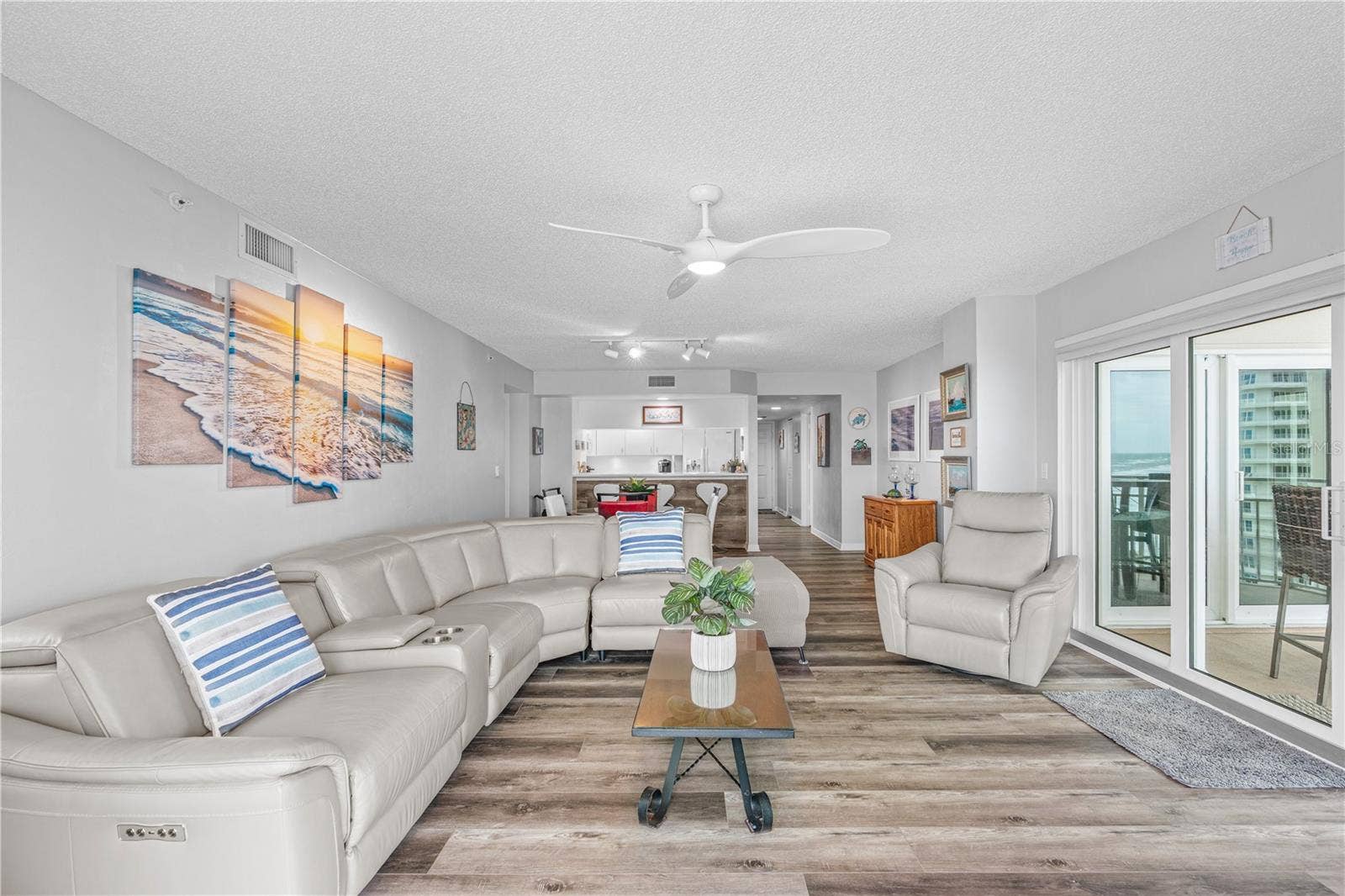 2967 S ATLANTIC AVENUE, #903, Daytona Beach Shores, FL 32118 Living to Kitchen
