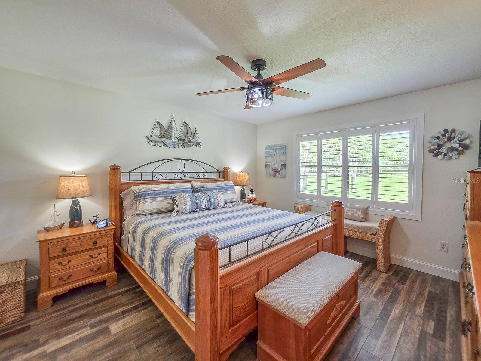 Primary Bedroom with Plantation Shutters
