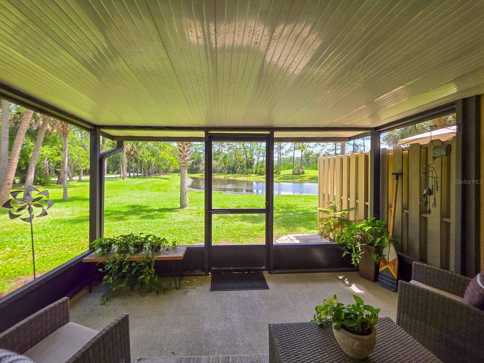 Screened in lanai