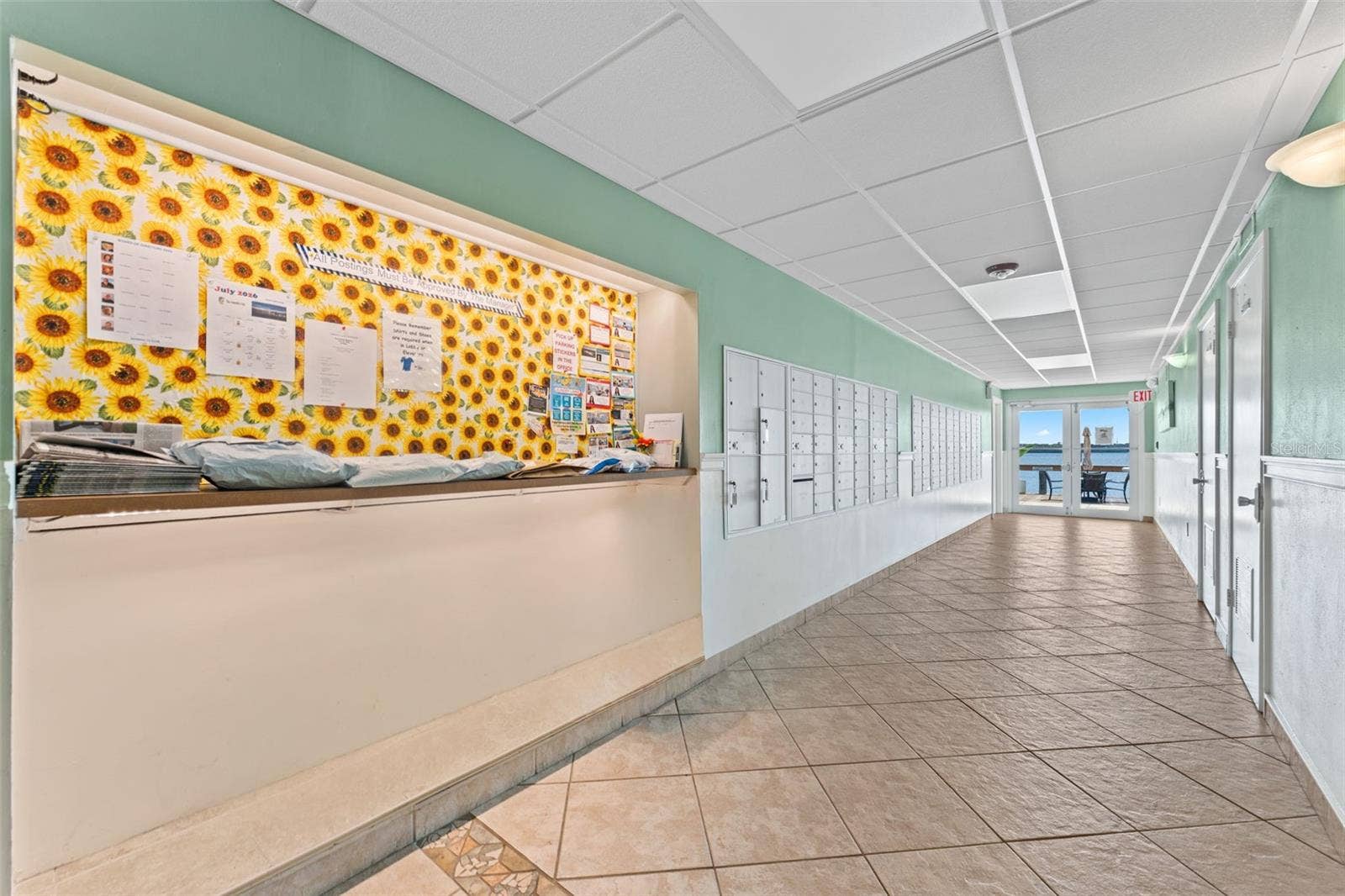3606 S PENINSULA DRIVE, #103, Port Orange, FL 32127 Community bulleting board and mail area