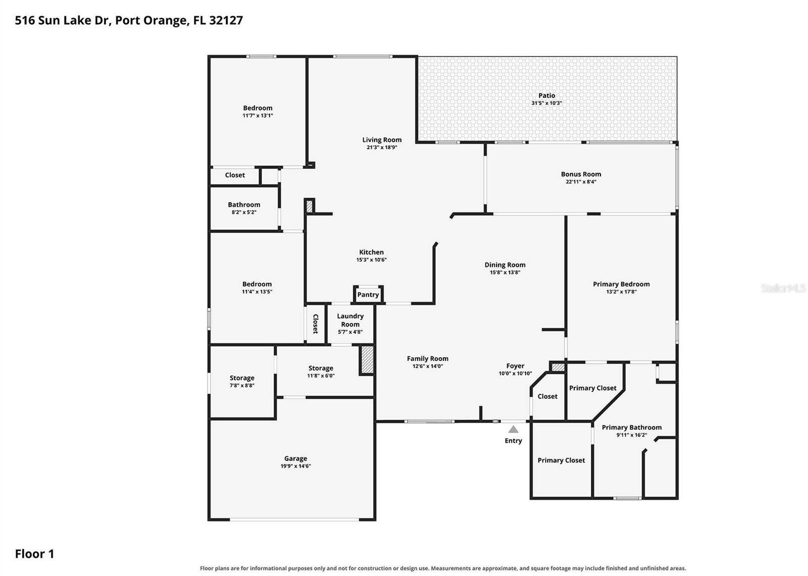 516 SUN LAKE DRIVE, Port Orange, FL 32127 516 SUN LAKE DRIVE, Port Orange, FL 32127