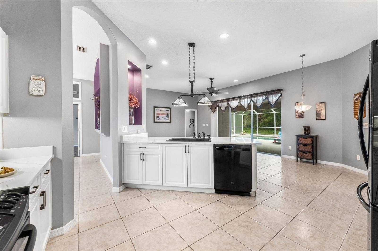 Renovated kitchen w/ open layout