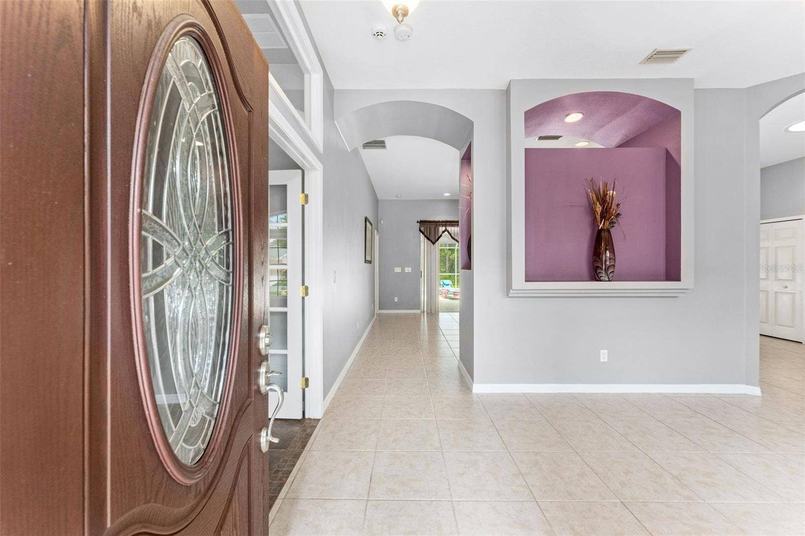 Foyer to Great Room and Kitchen