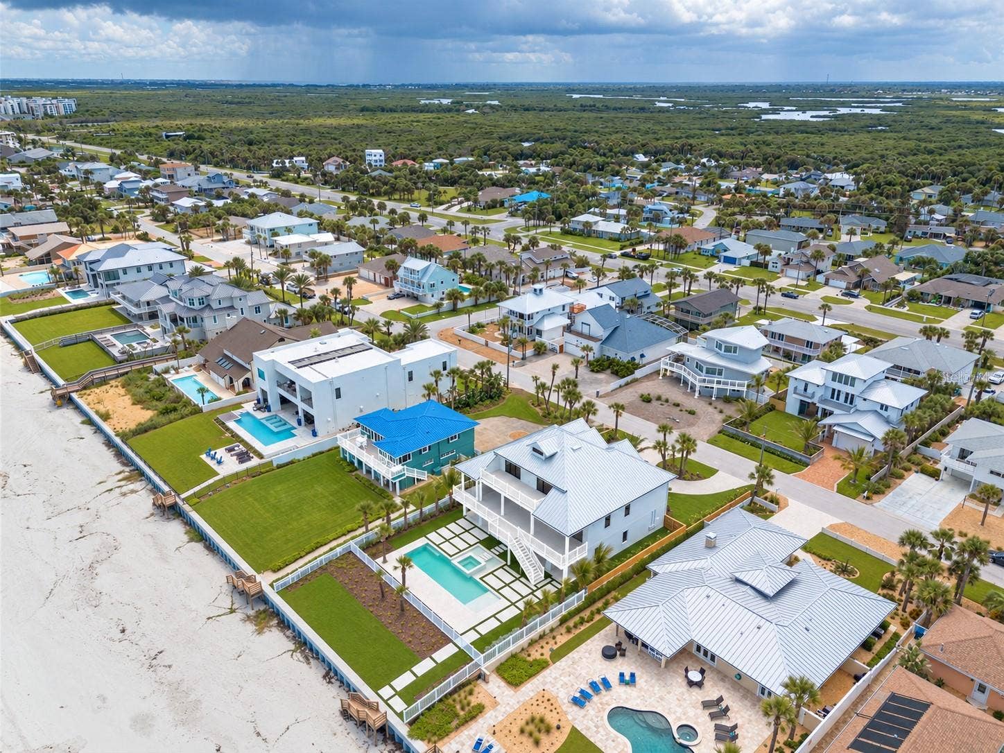 4643 VAN KLEECK DRIVE, New Smyrna Beach, FL 32169 Aerial Sturdy Seawall