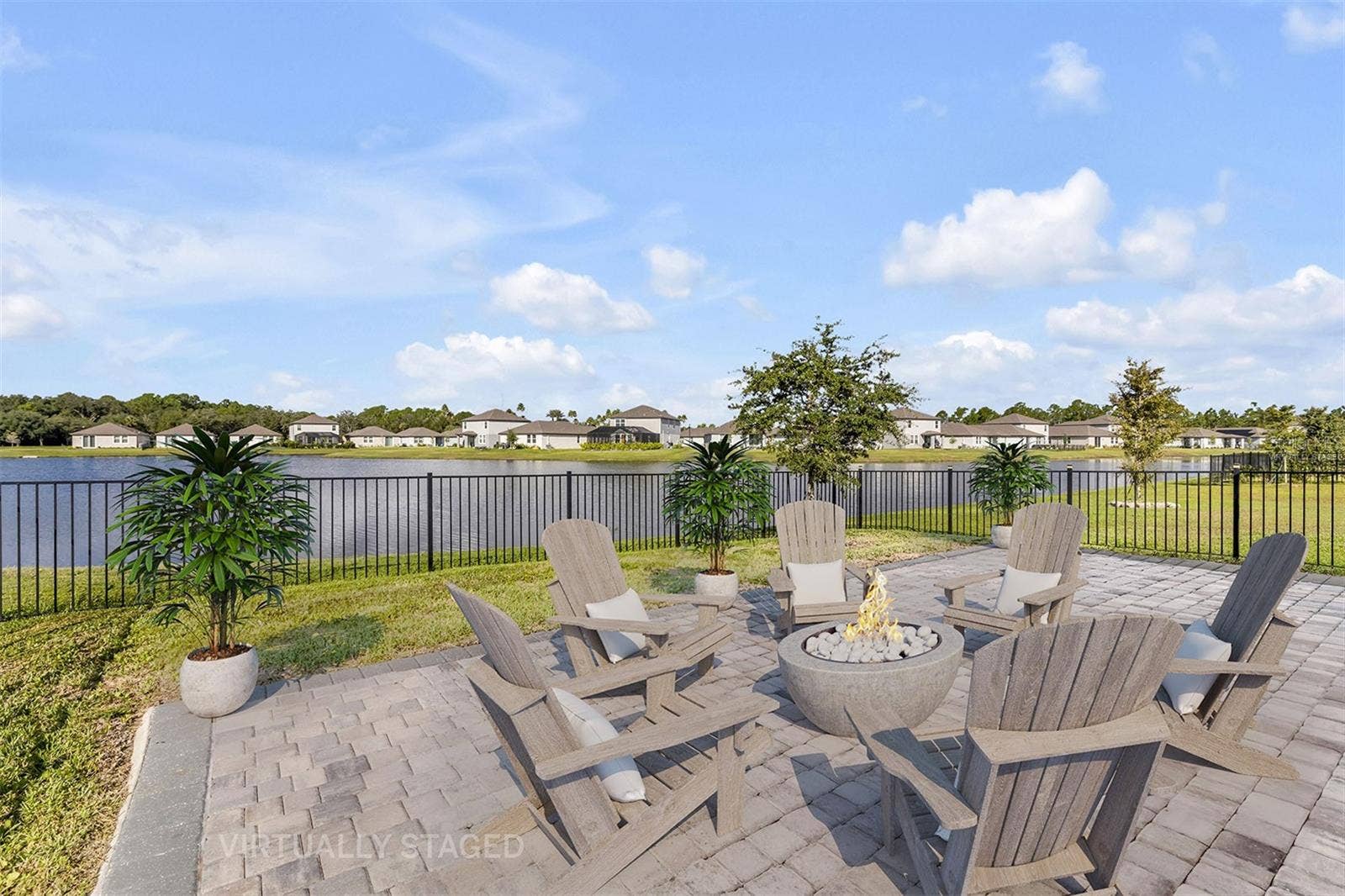 145 LINKS TERRACE BOULEVARD, Daytona Beach, FL 32124 Back Patio Virtually Staged