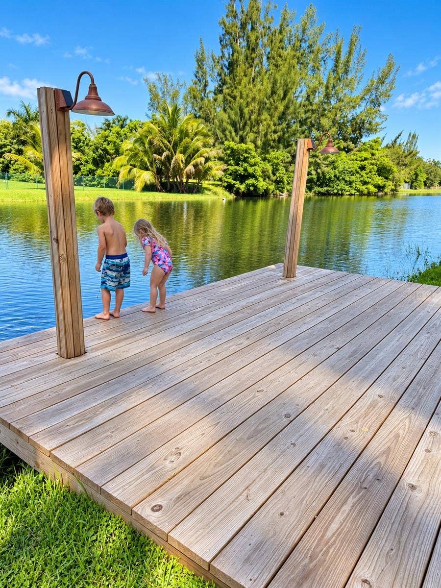 3800 SW 137TH AVENUE, Miramar, FL 33027 new wood dock on the canal