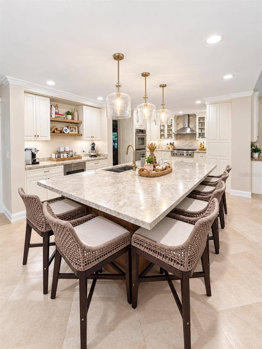 3800 SW 137TH AVENUE, Miramar, FL 33027 custom kitchen with quartzite