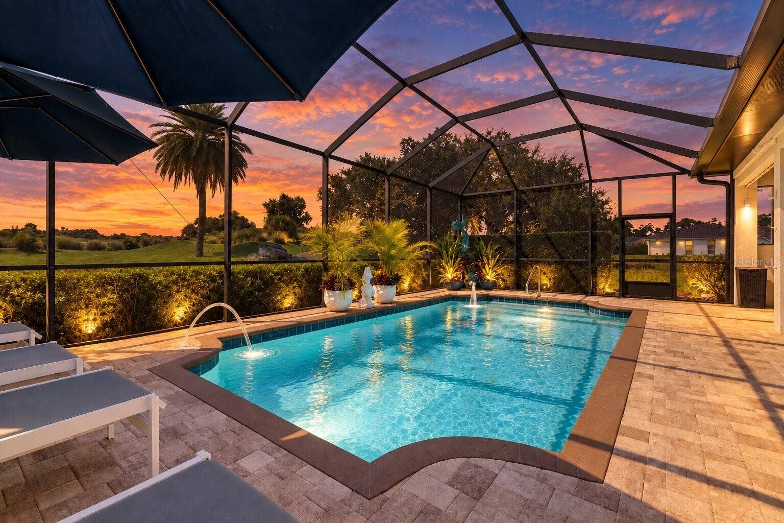 189 ASPEN WAY, Palm Coast, FL 32137 Heated private pool with fountains