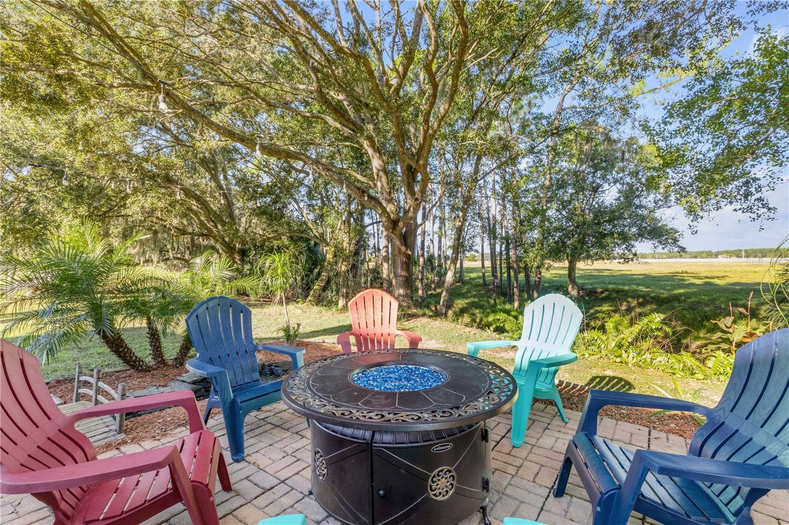 630 HAMMETT LANE, New Smyrna Beach, FL 32168 outdoor firepit