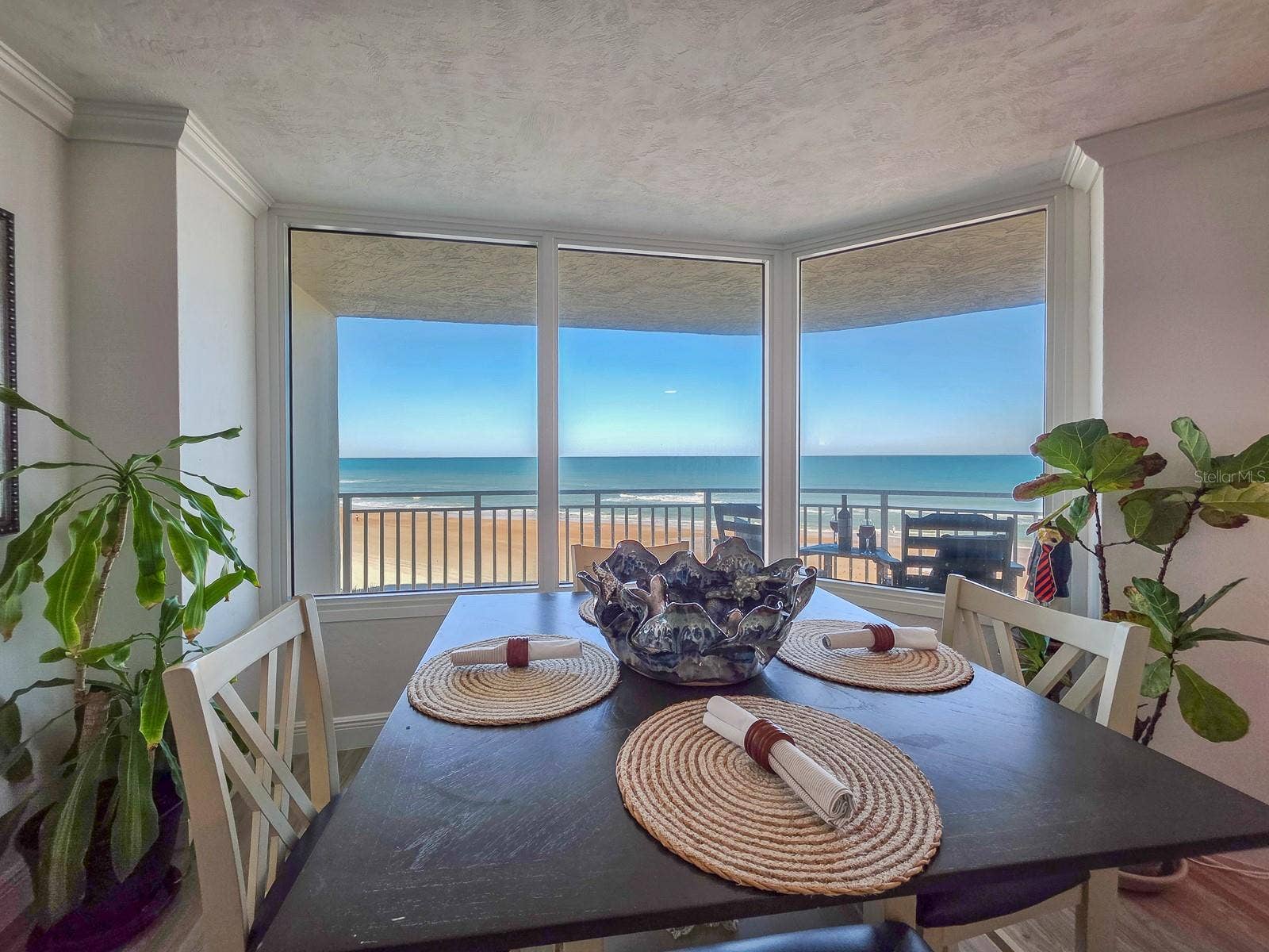 2545 S ATLANTIC AVENUE, #403, Daytona Beach Shores, FL 32118 Dining area with a view