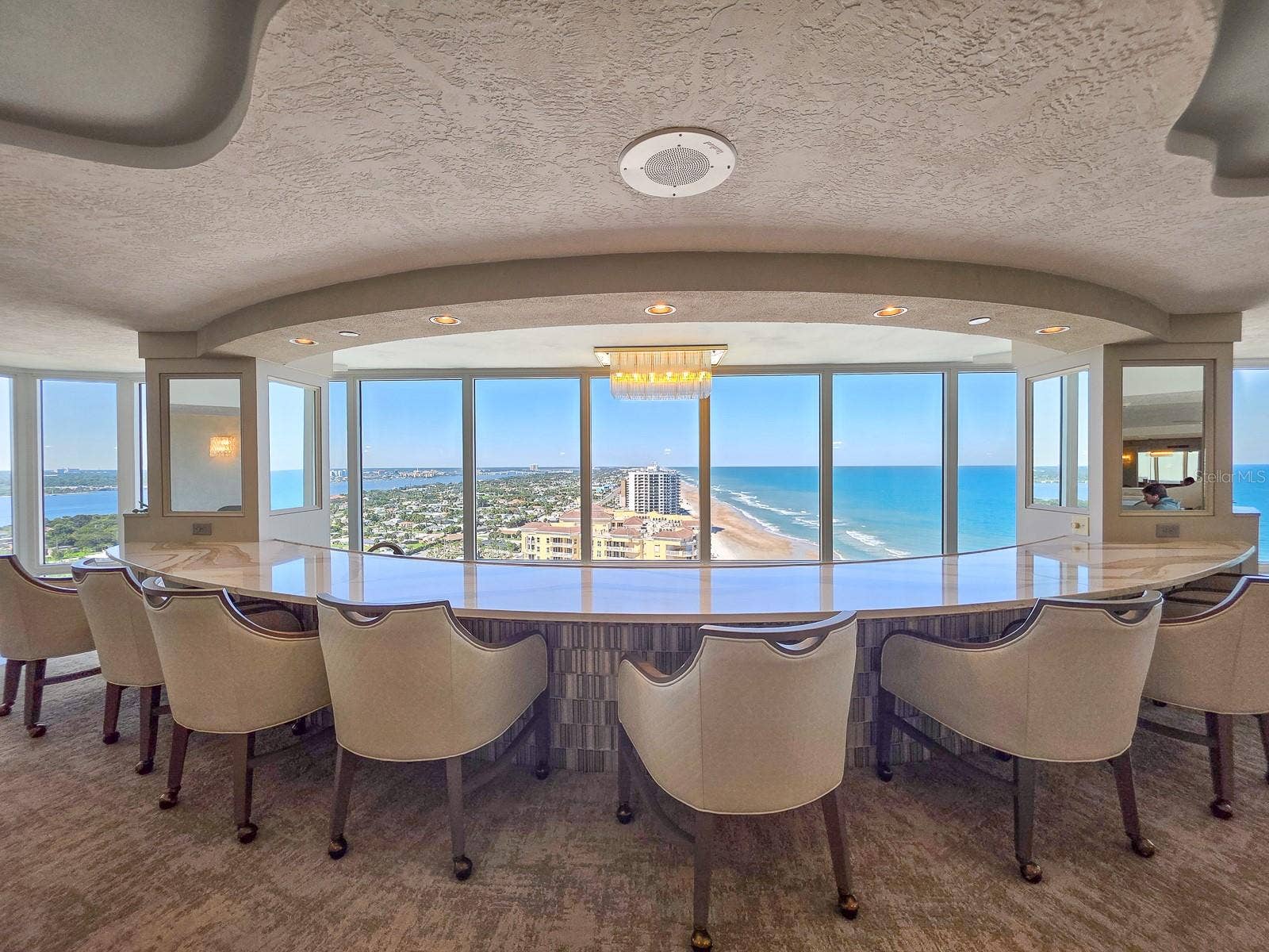 2545 S ATLANTIC AVENUE, #403, Daytona Beach Shores, FL 32118 Resident's Penthouse Social Room. Bar