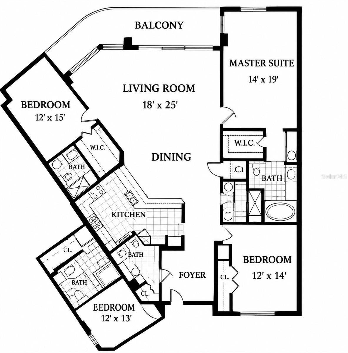 2545 S ATLANTIC AVENUE, #403, Daytona Beach Shores, FL 32118 Floorplan
