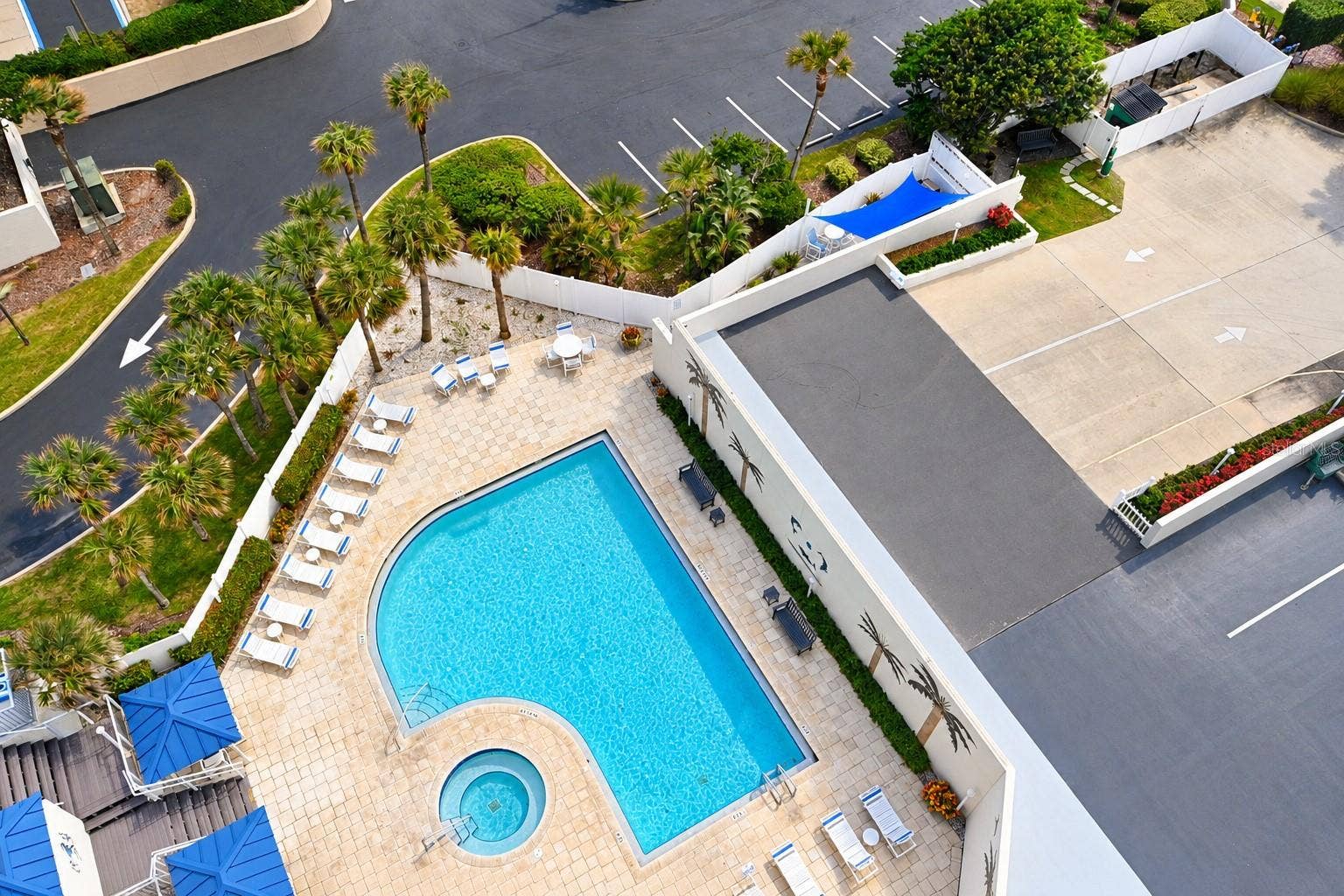 5207 S ATLANTIC AVENUE, #1126, New Smyrna Beach, FL 32169 Pool view below.