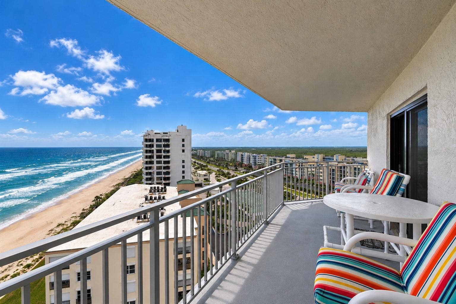 5207 S ATLANTIC AVENUE, #1126, New Smyrna Beach, FL 32169 Living Room Balcony