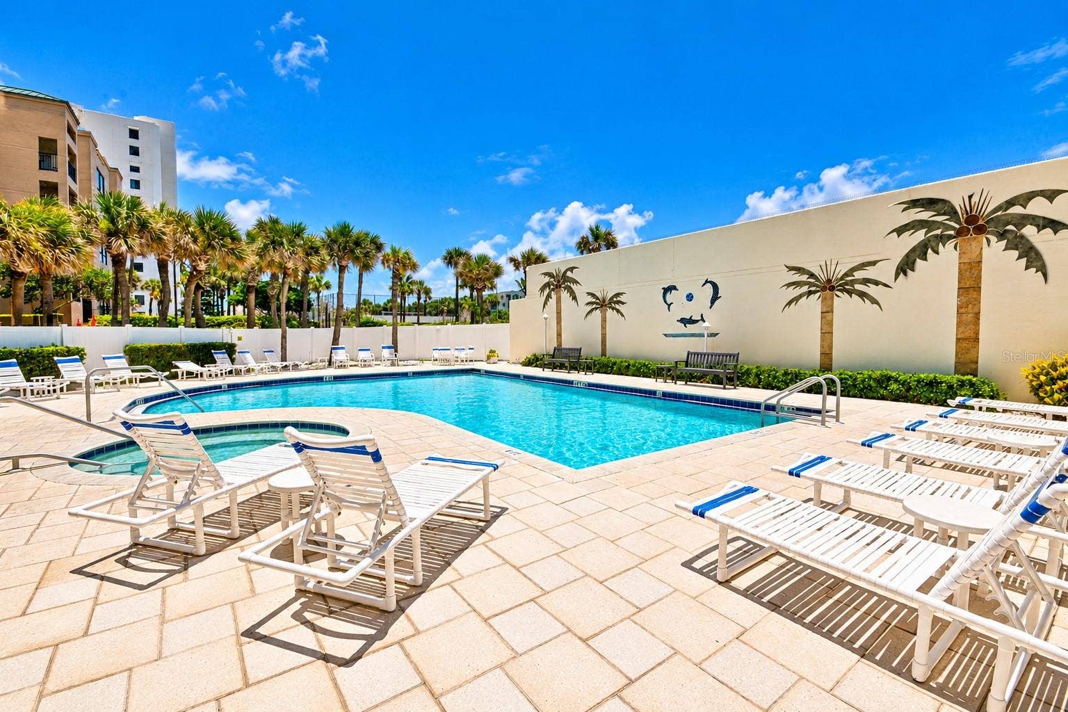 5207 S ATLANTIC AVENUE, #1126, New Smyrna Beach, FL 32169 Heated pool and hot tub.