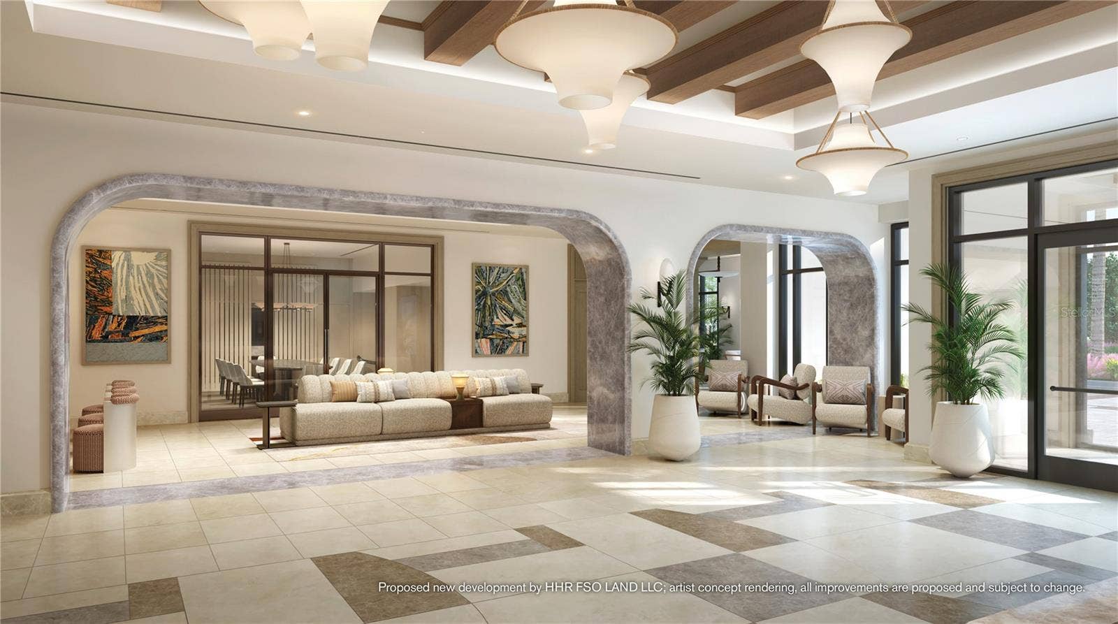 10160 AUTUMN MIST LANE, #601, Golden Oak, FL 32836 Perfectly situated between the luxe residences and boutique homes will be a lakeside oasis, featuring the pool and spa, rejuvenating water features, privacy cabanas with towel service and indoor-outdoor dining areas with fire pits and lounge seating. Artist concept rendering, all improvements are proposed and subject to change. Disney