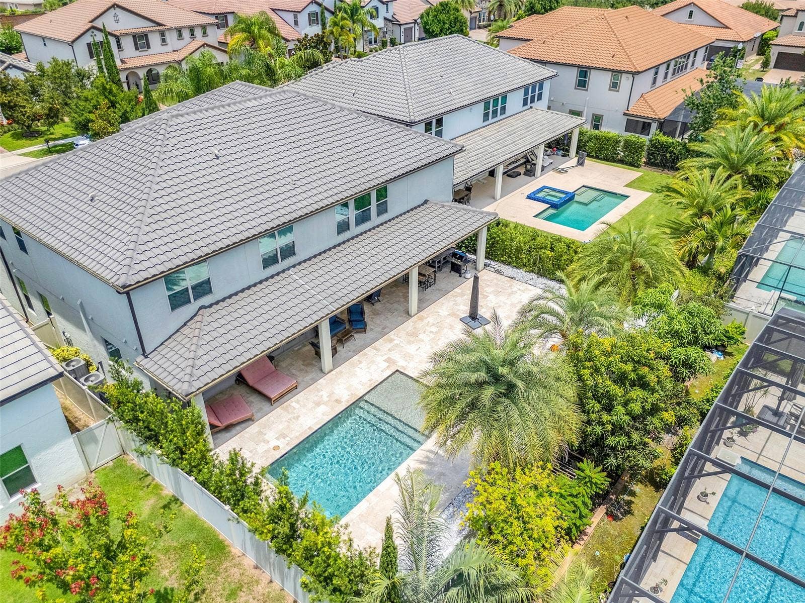 7920 CHILTON DRIVE, Orlando, FL 32836 Aerial shot of the back of the home