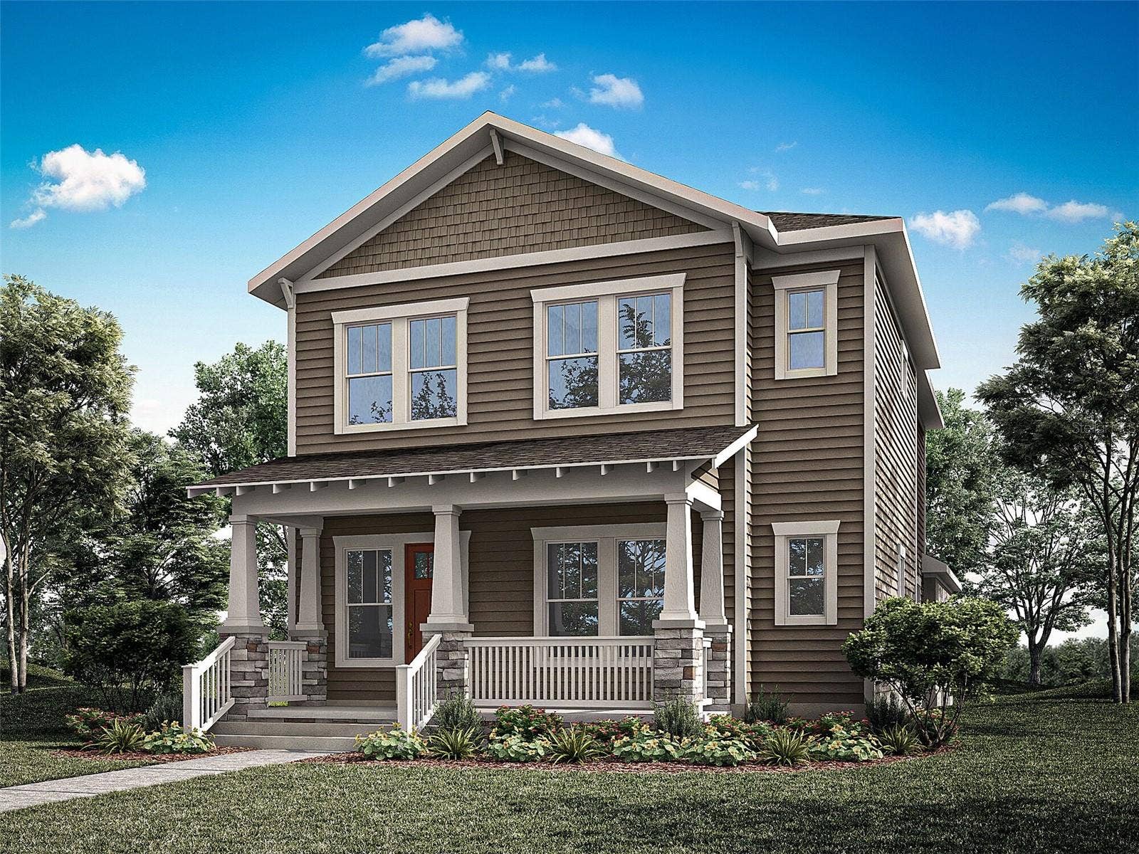 Architect's Rendering - Craftsman Elevation