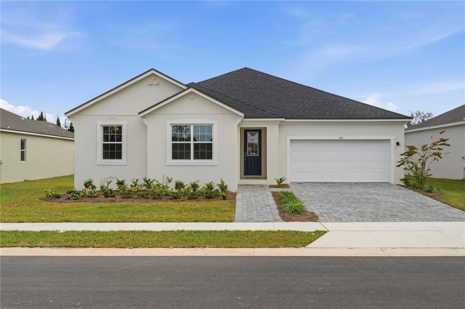 336 FREE RANGE DRIVE, Groveland, FL 34736 Rainwood Lot 45 Exterior - Lake Clarke Floorplan - West Indies Elevation