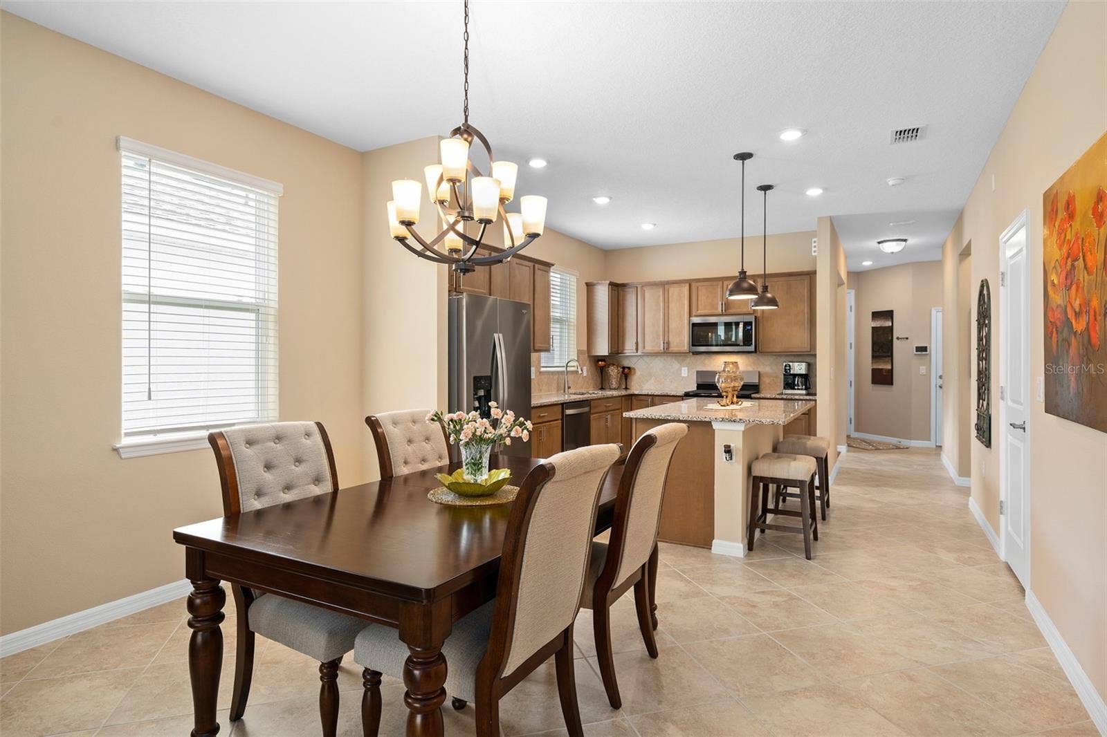 2759 PURPLE MEADOW COURT, Minneola, FL 34715 The view from the Dining Area toward the Kitchen and Foyer