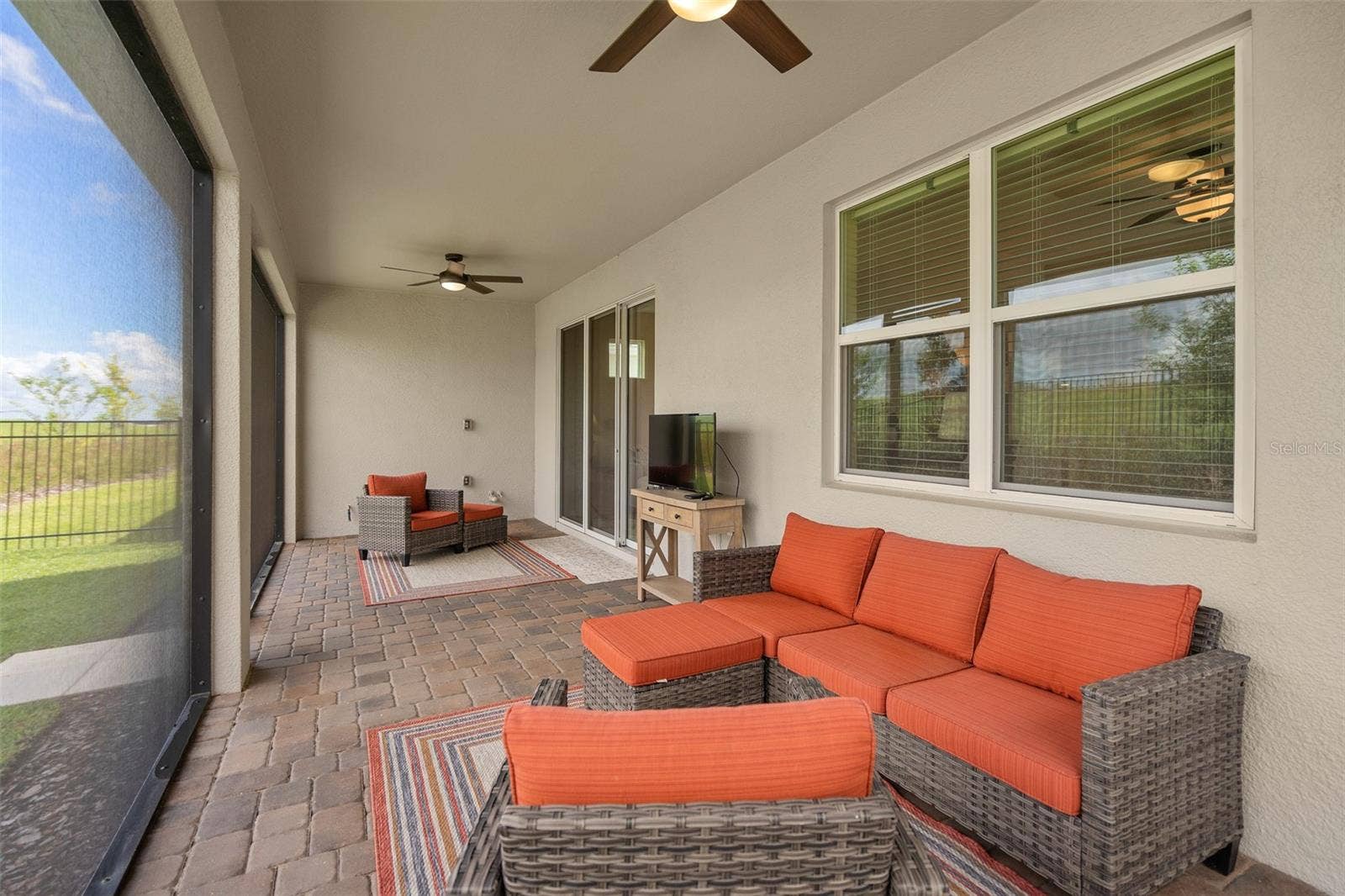 2759 PURPLE MEADOW COURT, Minneola, FL 34715 Extended Under Roof Screened Lanai. There is plumbing for an Outdoor Kitchen too.