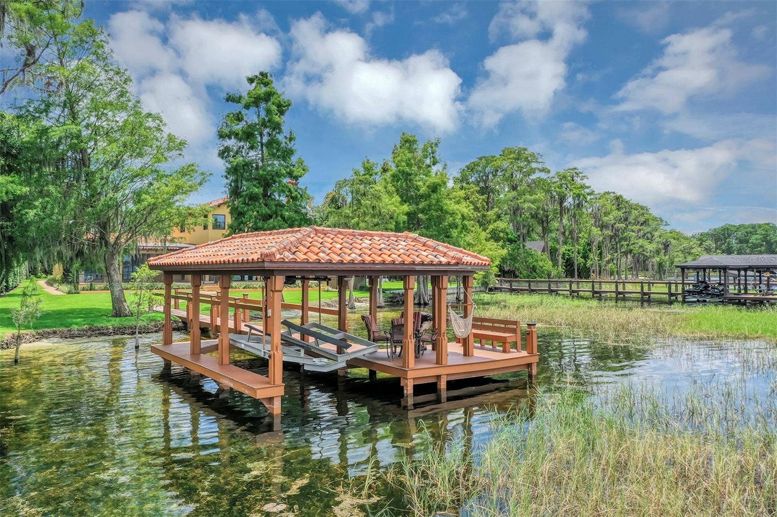 10203 TROUT ROAD, Orlando, FL 32836 Dock with power and water