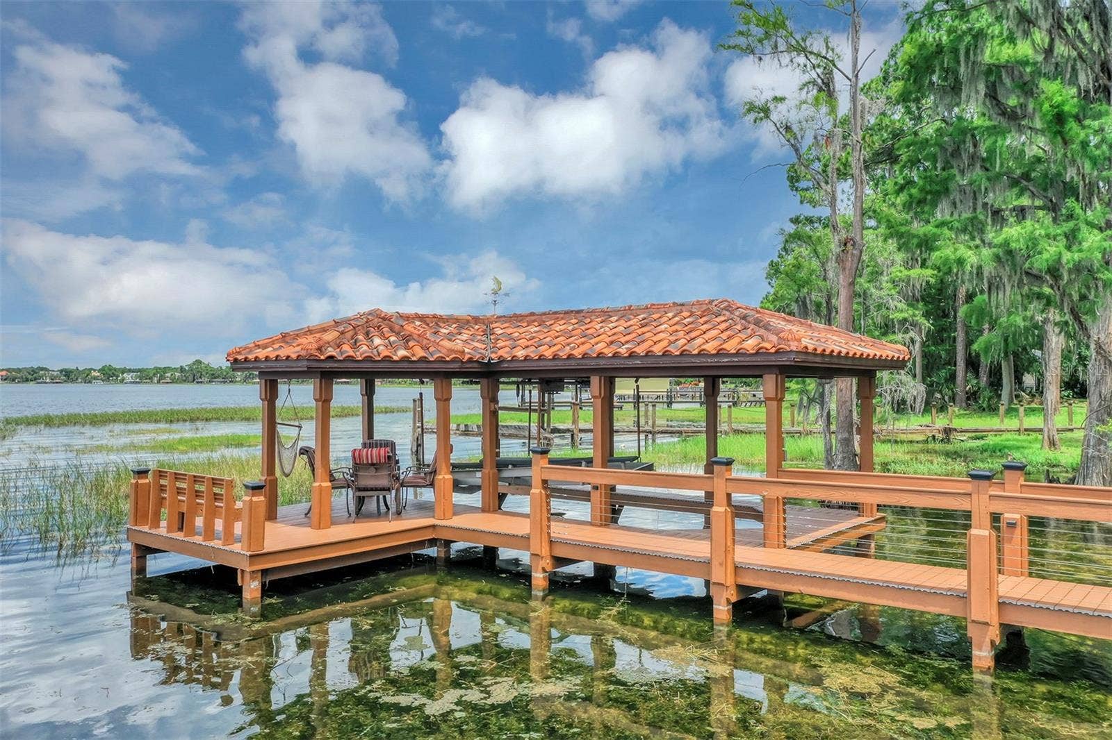 10203 TROUT ROAD, Orlando, FL 32836 Dock with Boat Lift