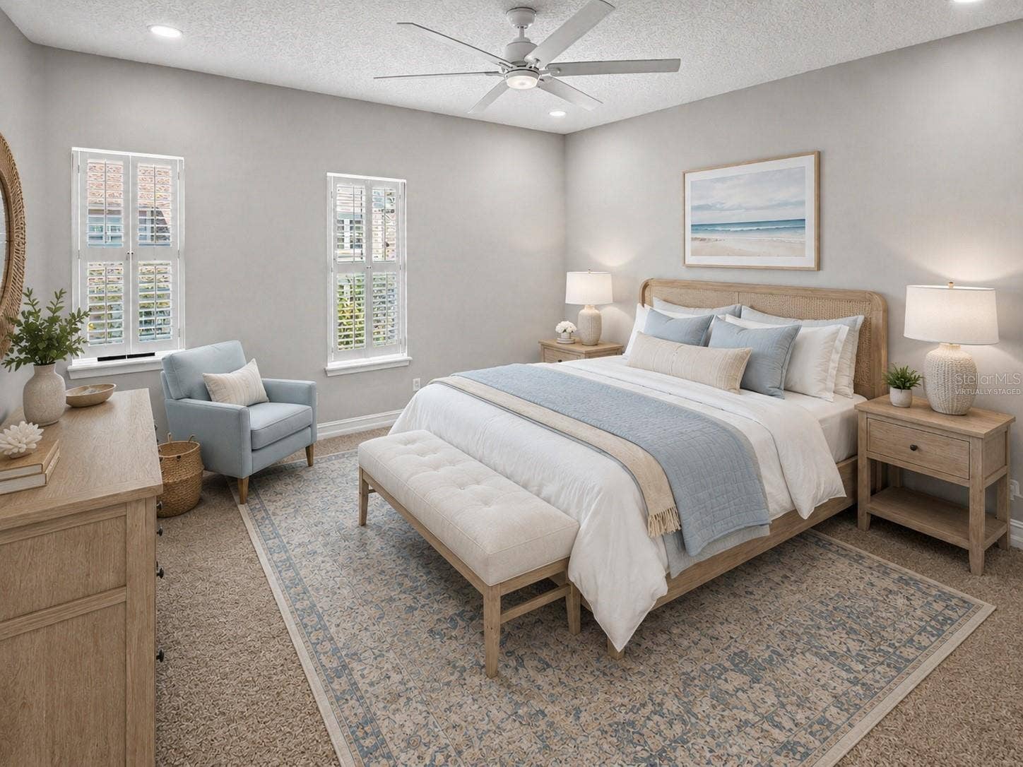 Primary Bedroom (Virtually Staged)