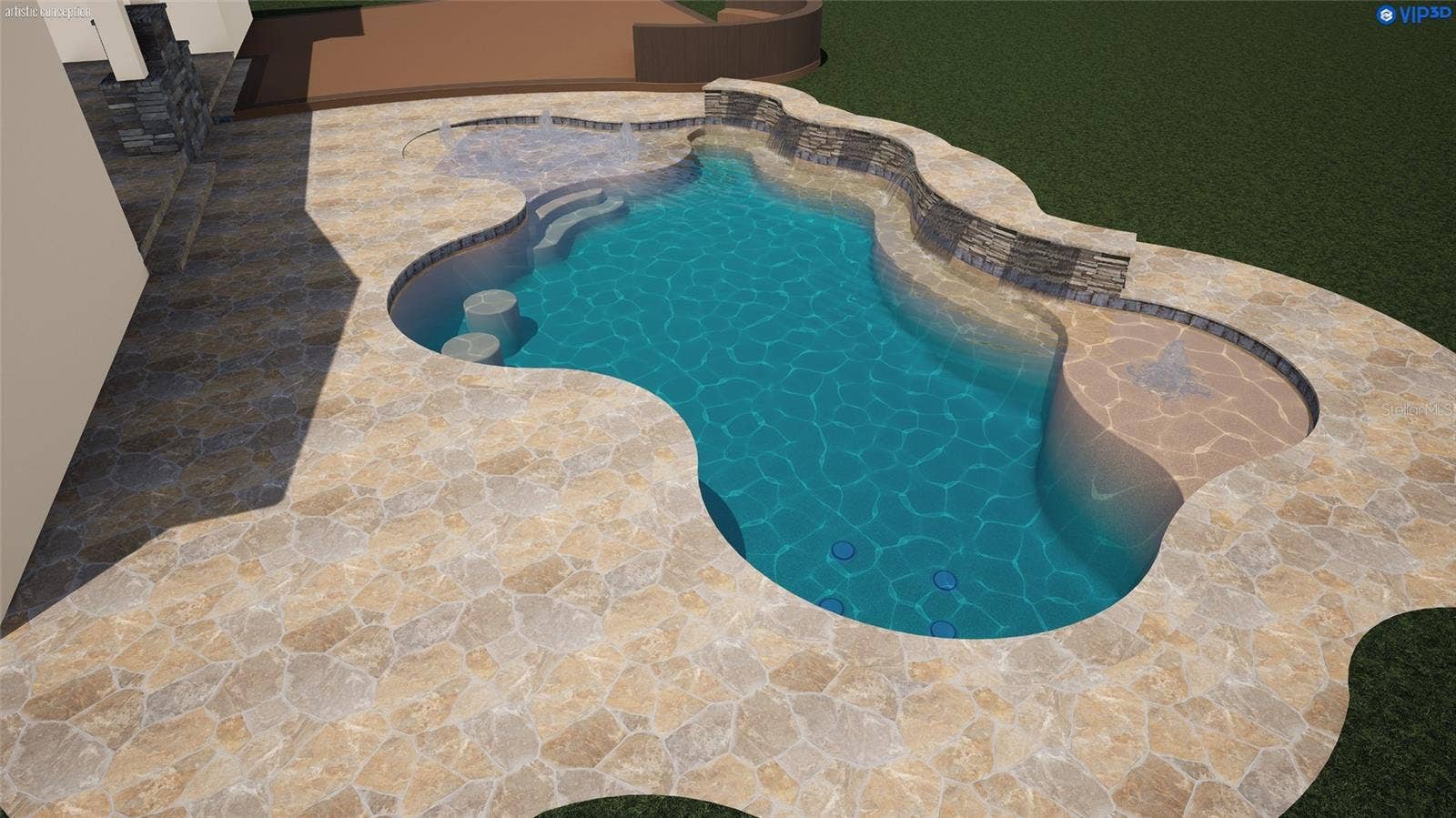 Pool Rendering  For Illustrative Purposes Only