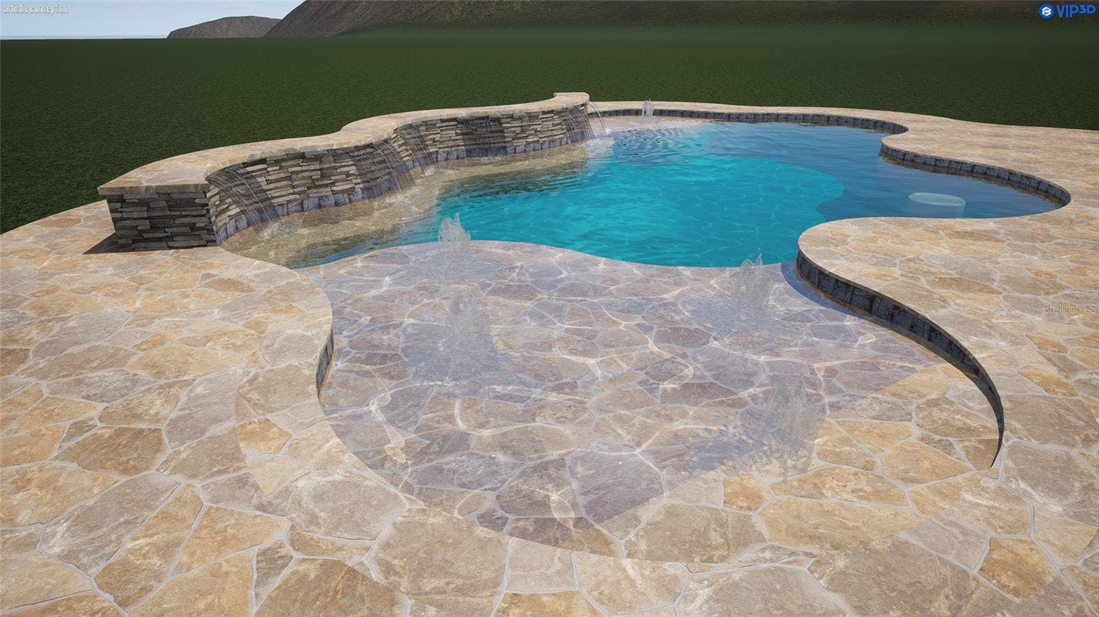 Pool Rendering  For Illustrative Purposes Only