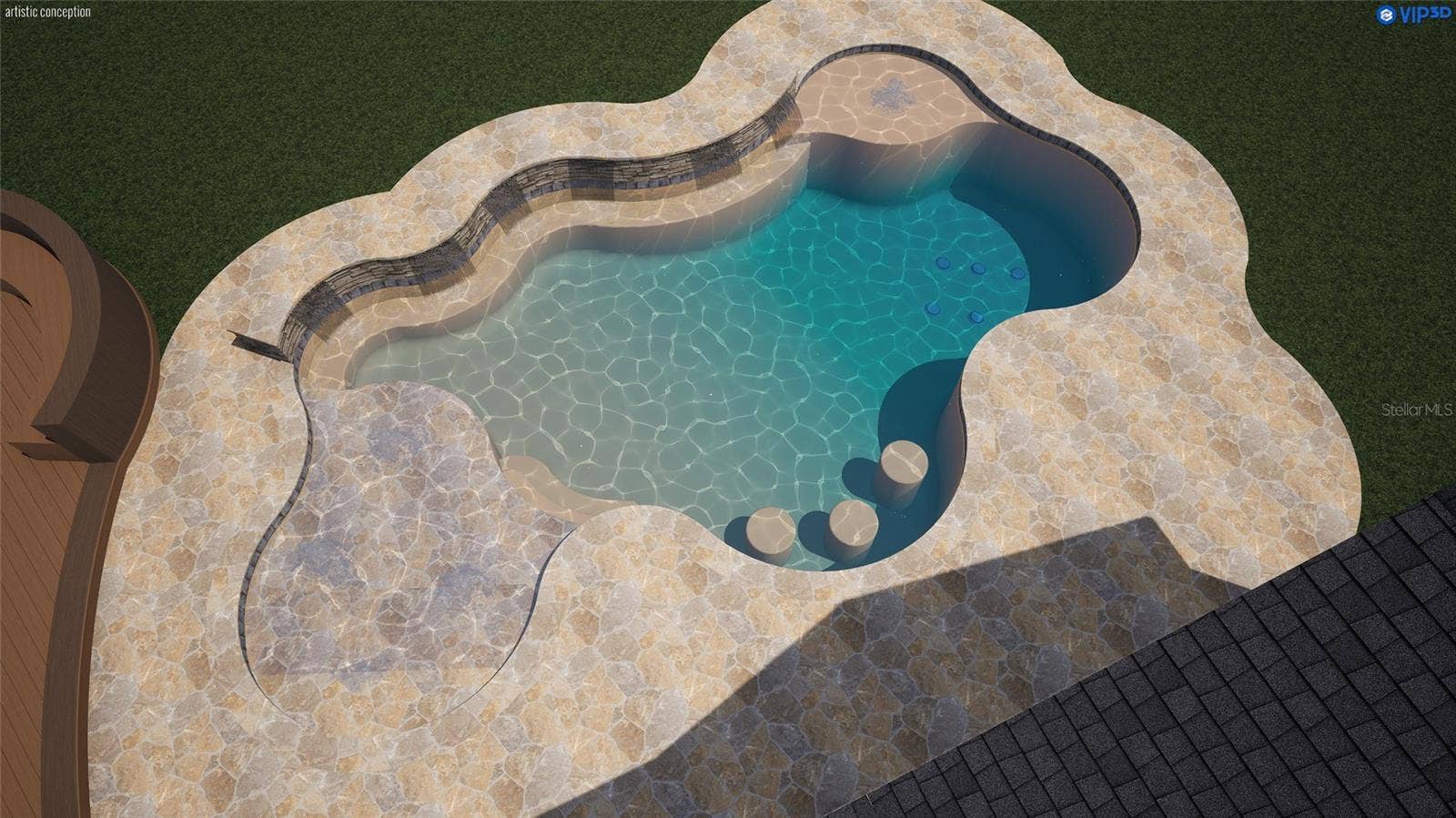 Pool Rendering  For Illustrative Purposes Only