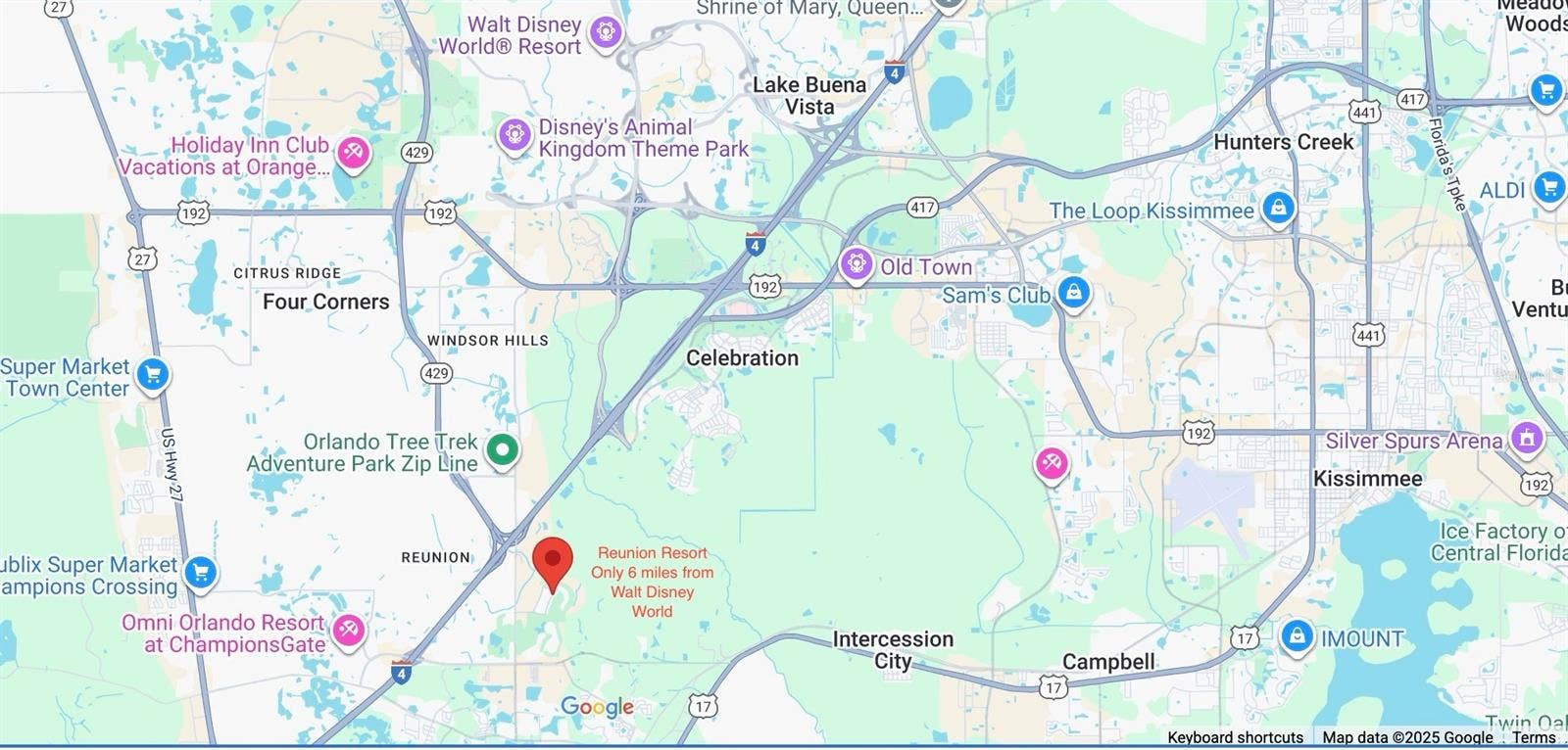 Located only 6 miles away from Walt Disney World